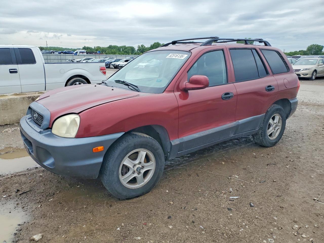 2004 Hyundai Santa Fe Gls Maroon vin: KM8SC13D14U629667
