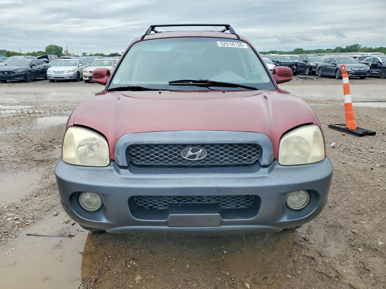 2004 Hyundai Santa Fe Gls Темно-бордовый vin: KM8SC13D14U629667