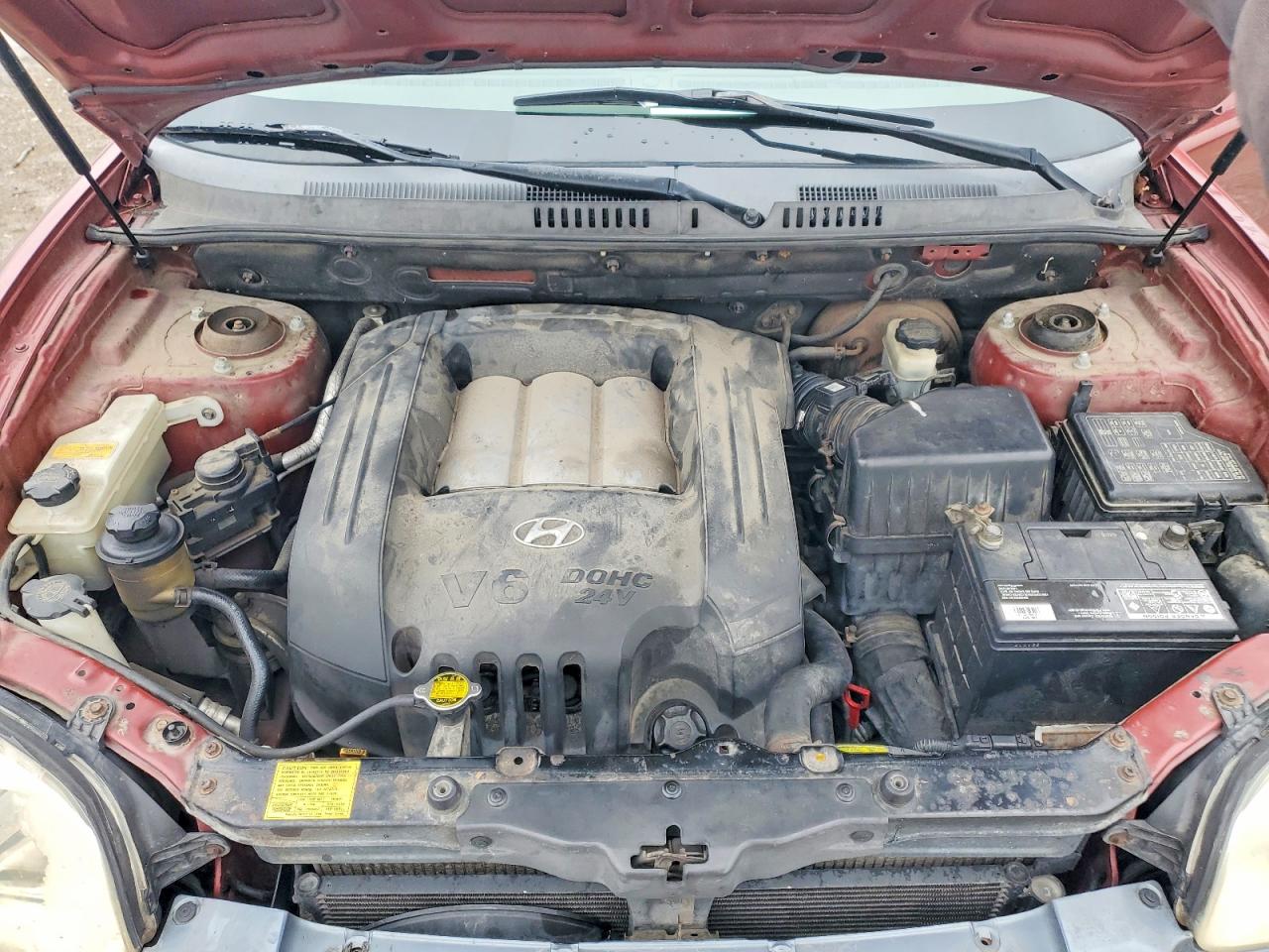2004 Hyundai Santa Fe Gls Темно-бордовый vin: KM8SC13D14U629667