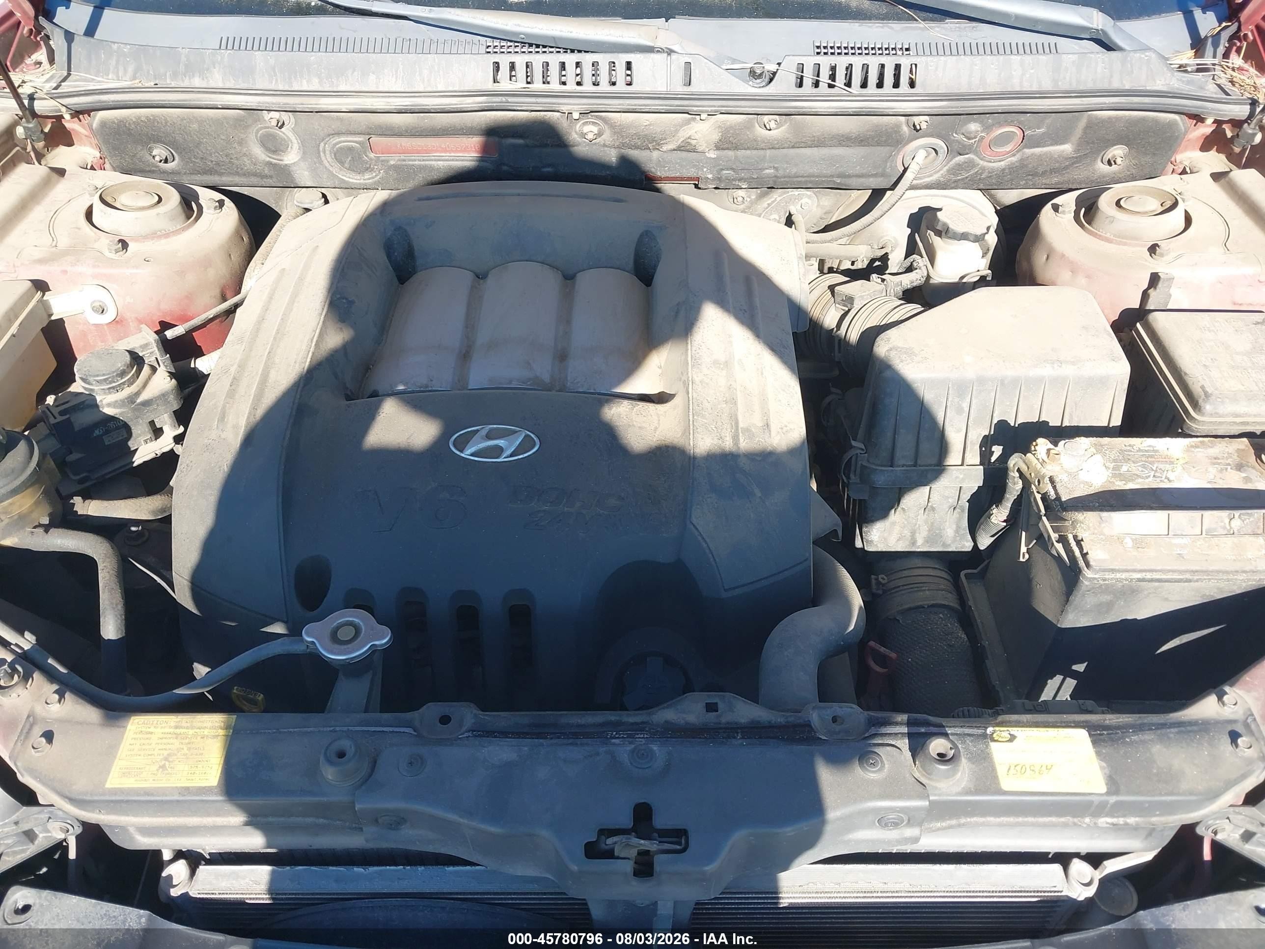 2004 Hyundai Santa Fe Gls Burgundy vin: KM8SC13D14U657310