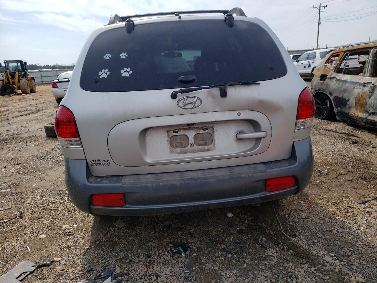 2005 Hyundai Santa Fe Gls Silver vin: KM8SC13D15U946513