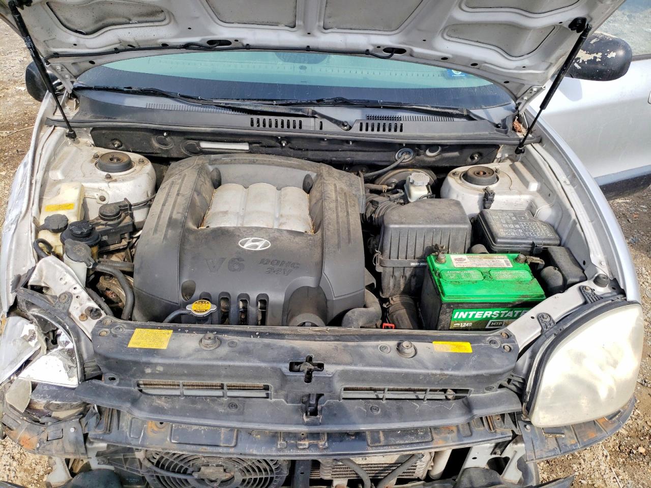 2005 Hyundai Santa Fe Gls Silver vin: KM8SC13D15U946513