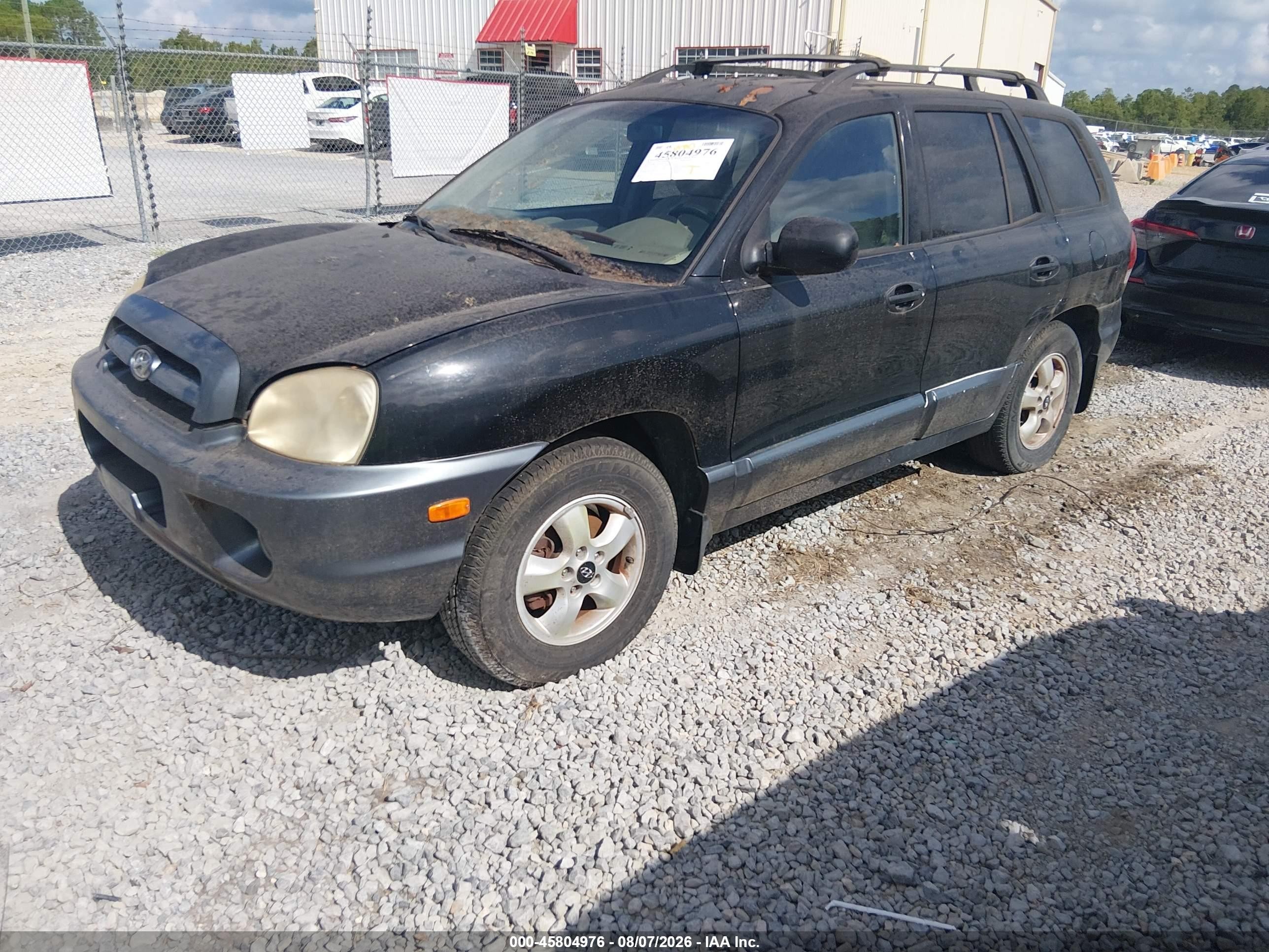 2006 Hyundai Santa Fe Gls Black vin: KM8SC13D16U057549
