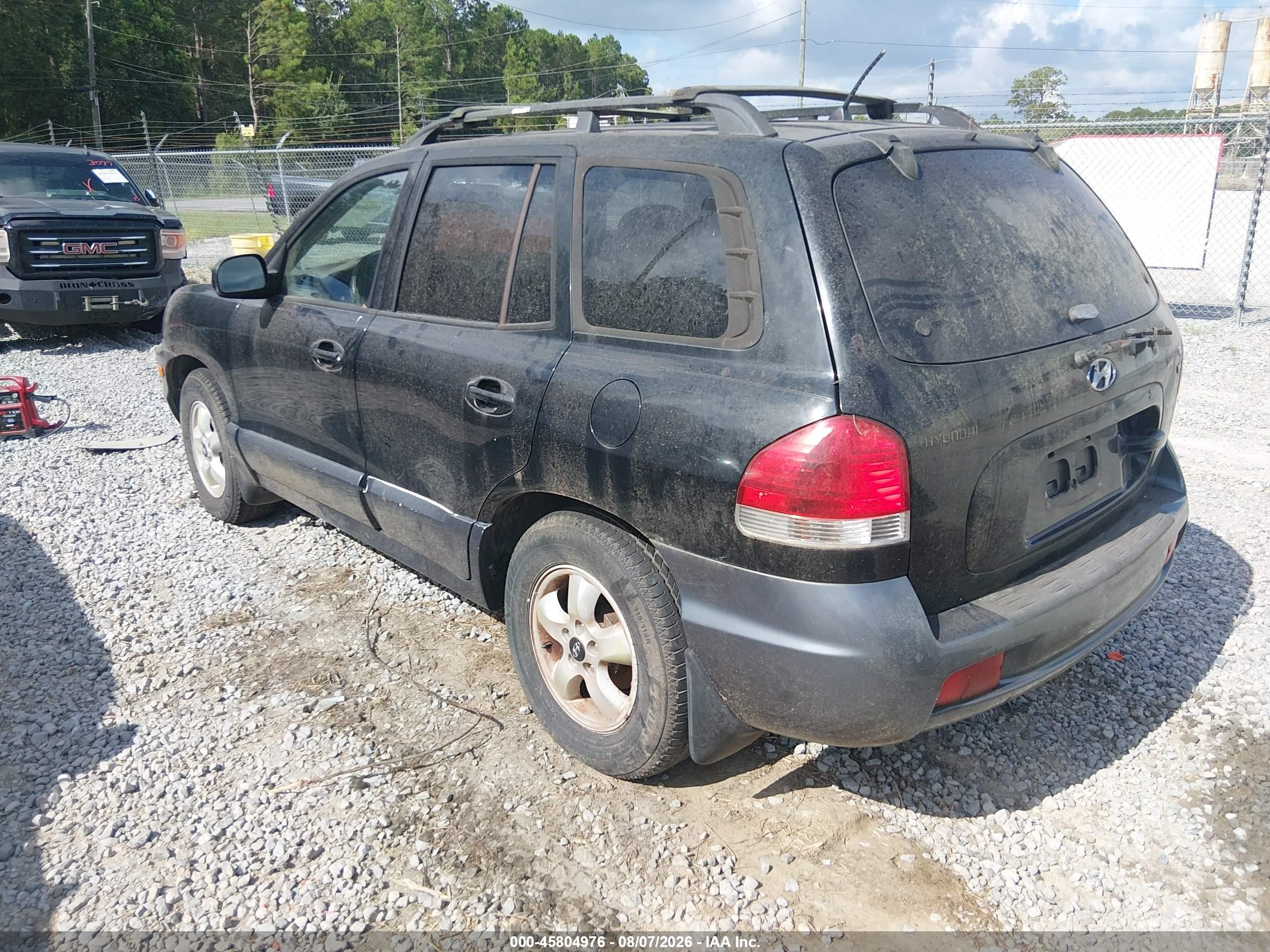 2006 Hyundai Santa Fe Gls Black vin: KM8SC13D16U057549
