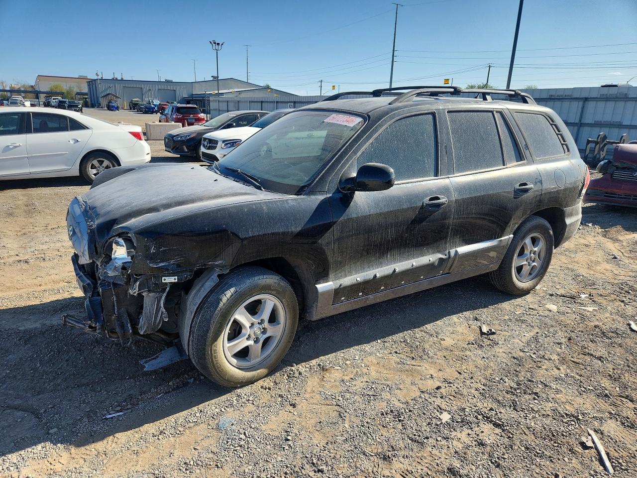 2006 Hyundai Santa Fe Gls Black vin: KM8SC13D16U072665
