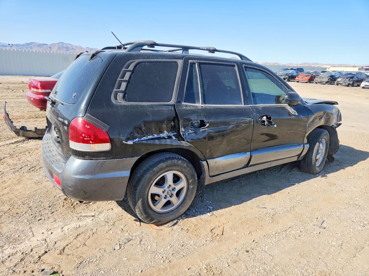 2006 Hyundai Santa Fe Gls Black vin: KM8SC13D16U072665