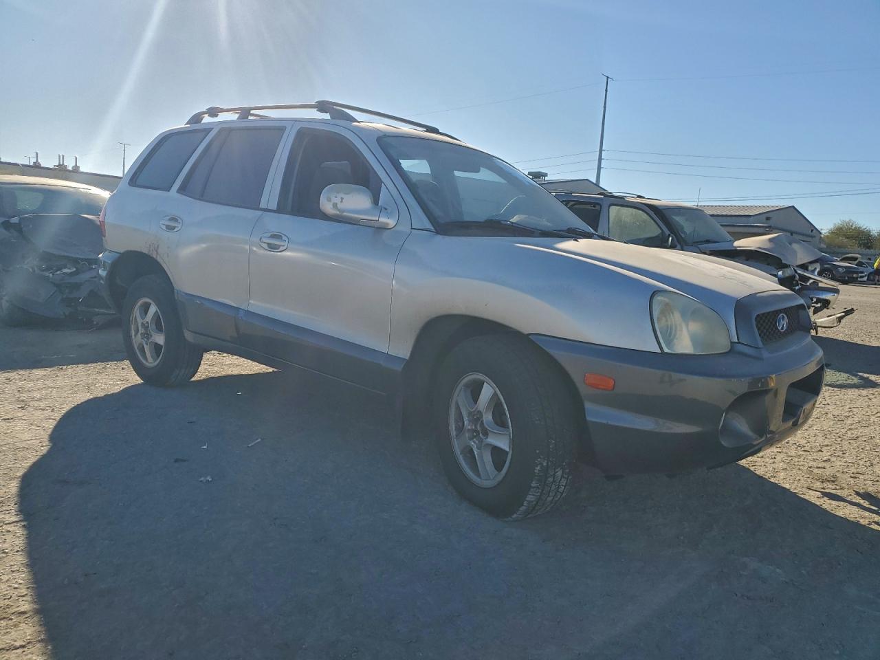 2002 Hyundai Santa Fe Gls Silver vin: KM8SC13D22U143687