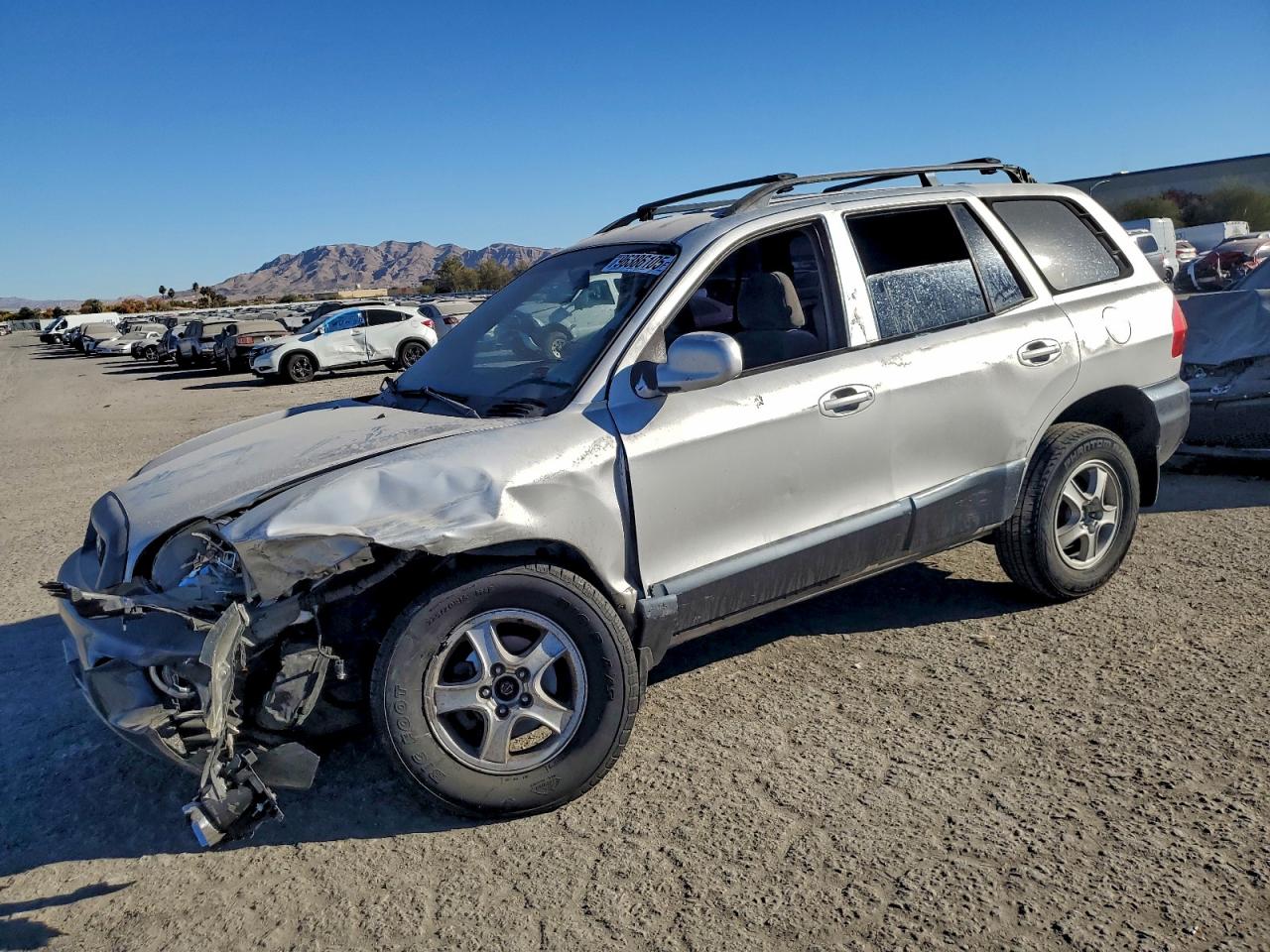 2002 Hyundai Santa Fe Gls Silver vin: KM8SC13D22U143687