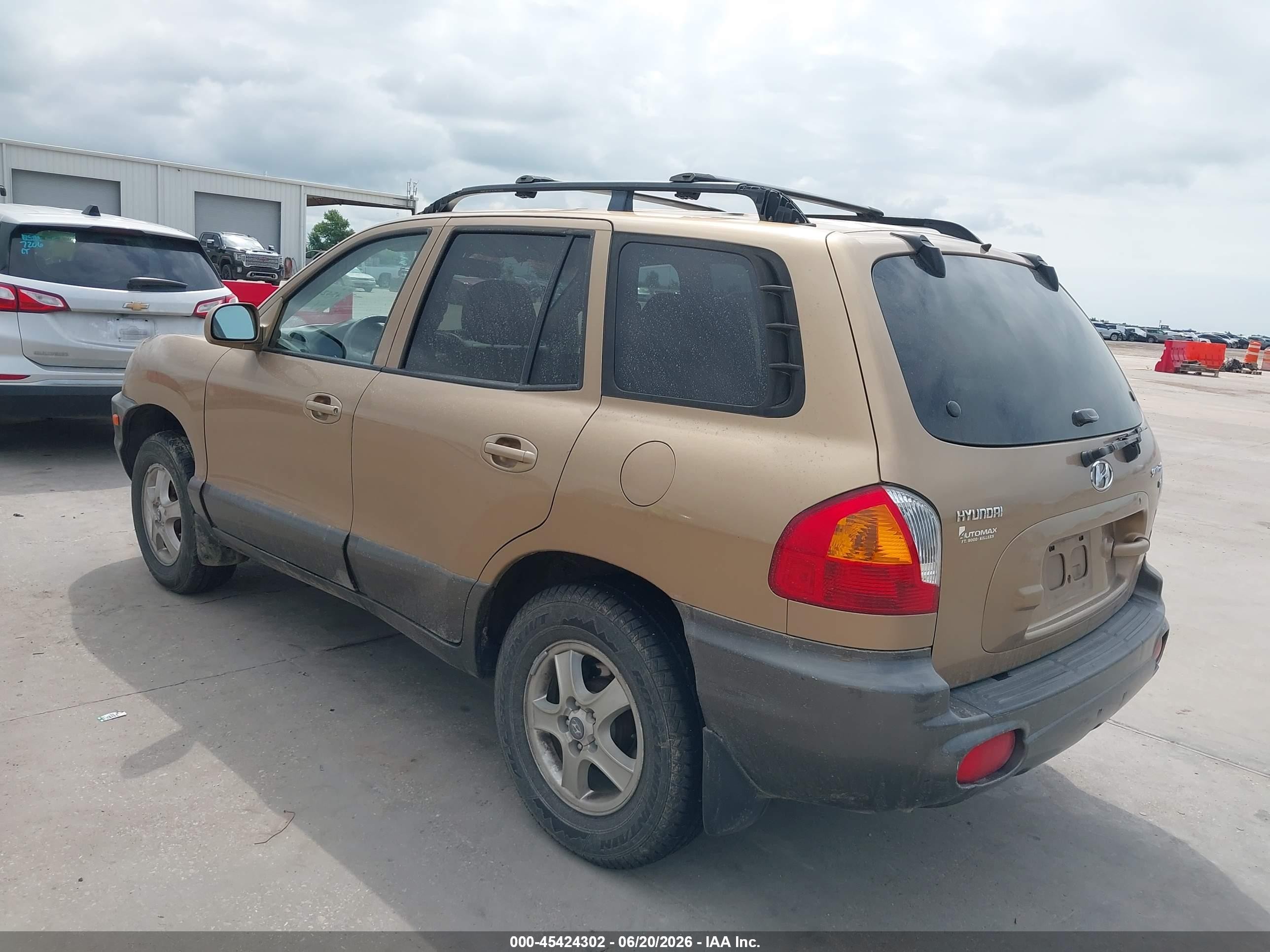 2002 Hyundai Santa Fe Gls/lx Gold vin: KM8SC13D22U200356