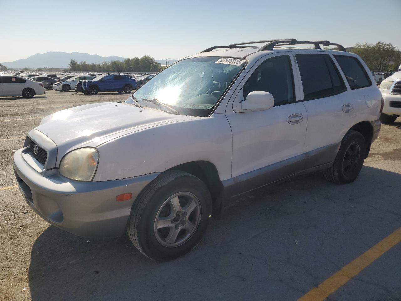 2002 Hyundai Santa Fe Gls   White vin: KM8SC13D22U212989