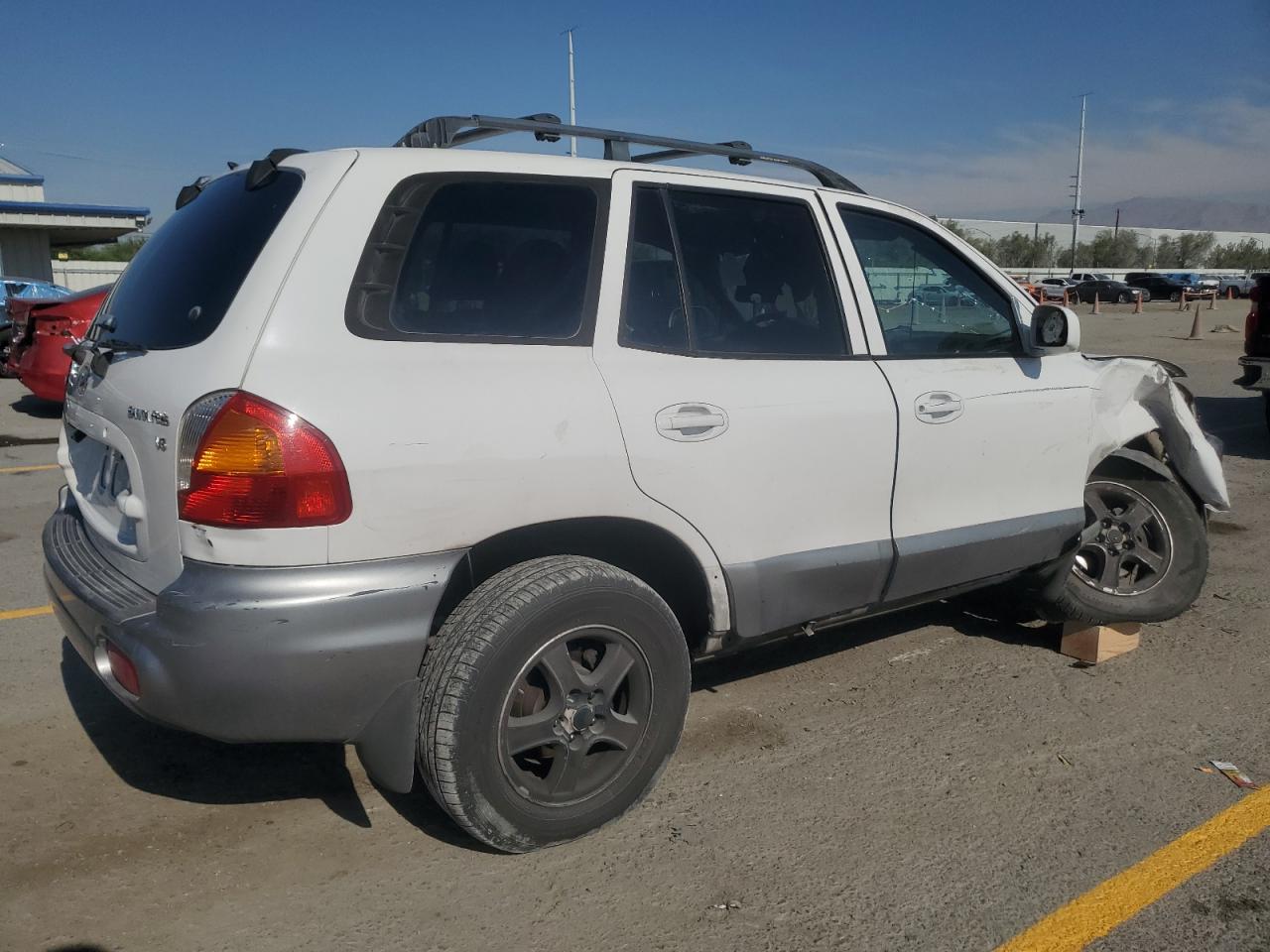 2002 Hyundai Santa Fe Gls   White vin: KM8SC13D22U212989