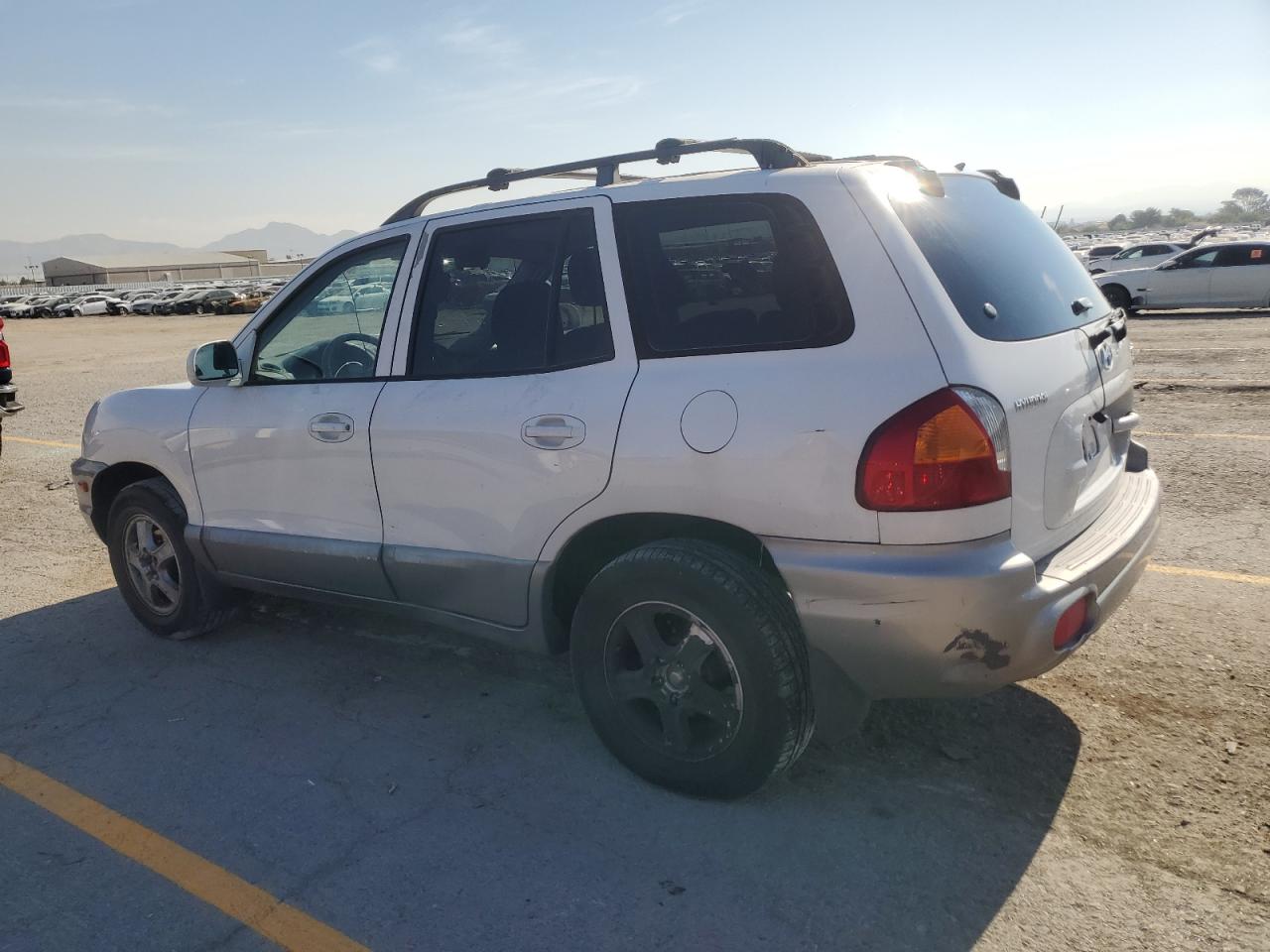2002 Hyundai Santa Fe Gls   White vin: KM8SC13D22U212989