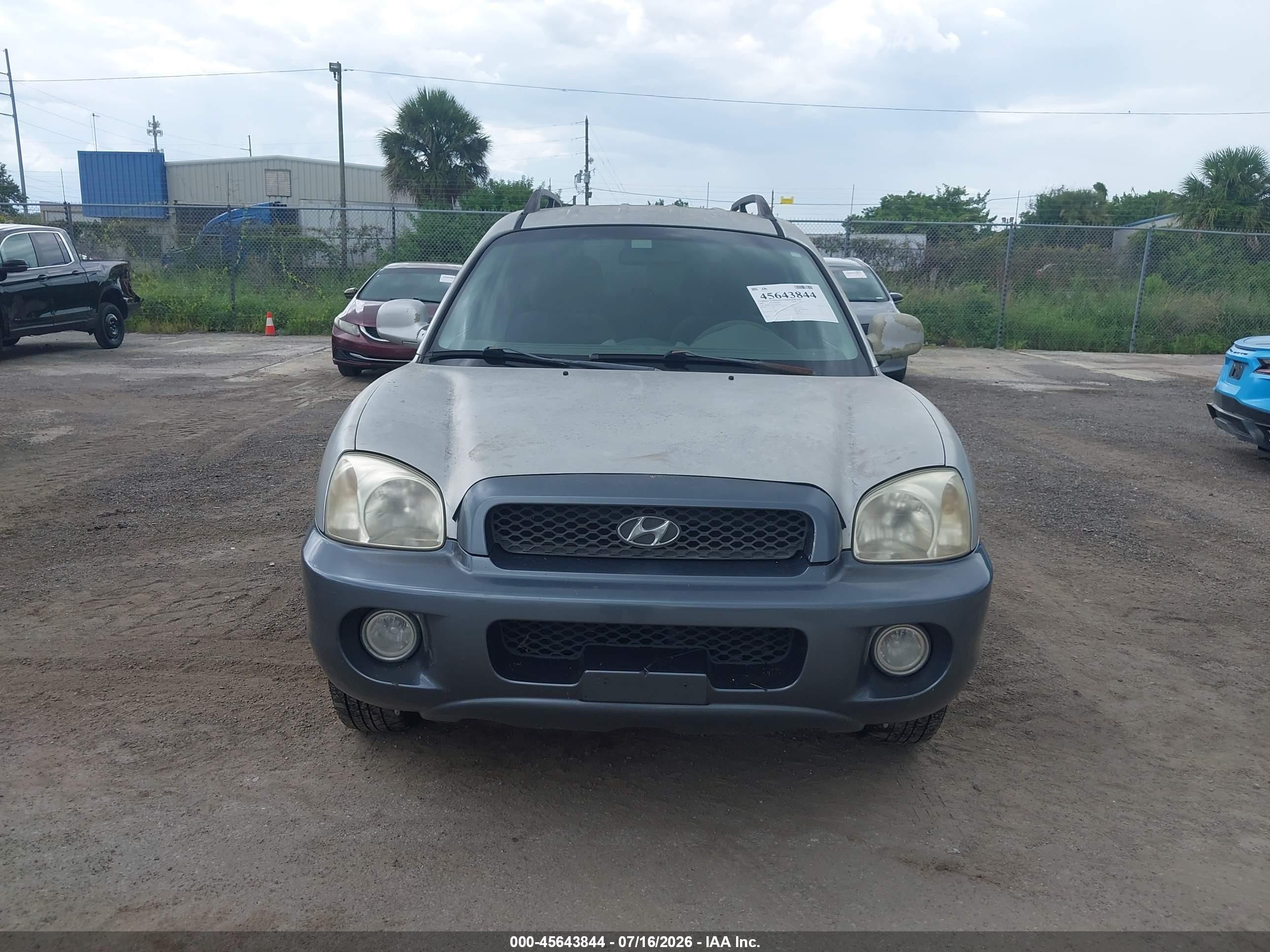 2002 Hyundai Santa Fe Gls/lx Silver vin: KM8SC13D22U276580