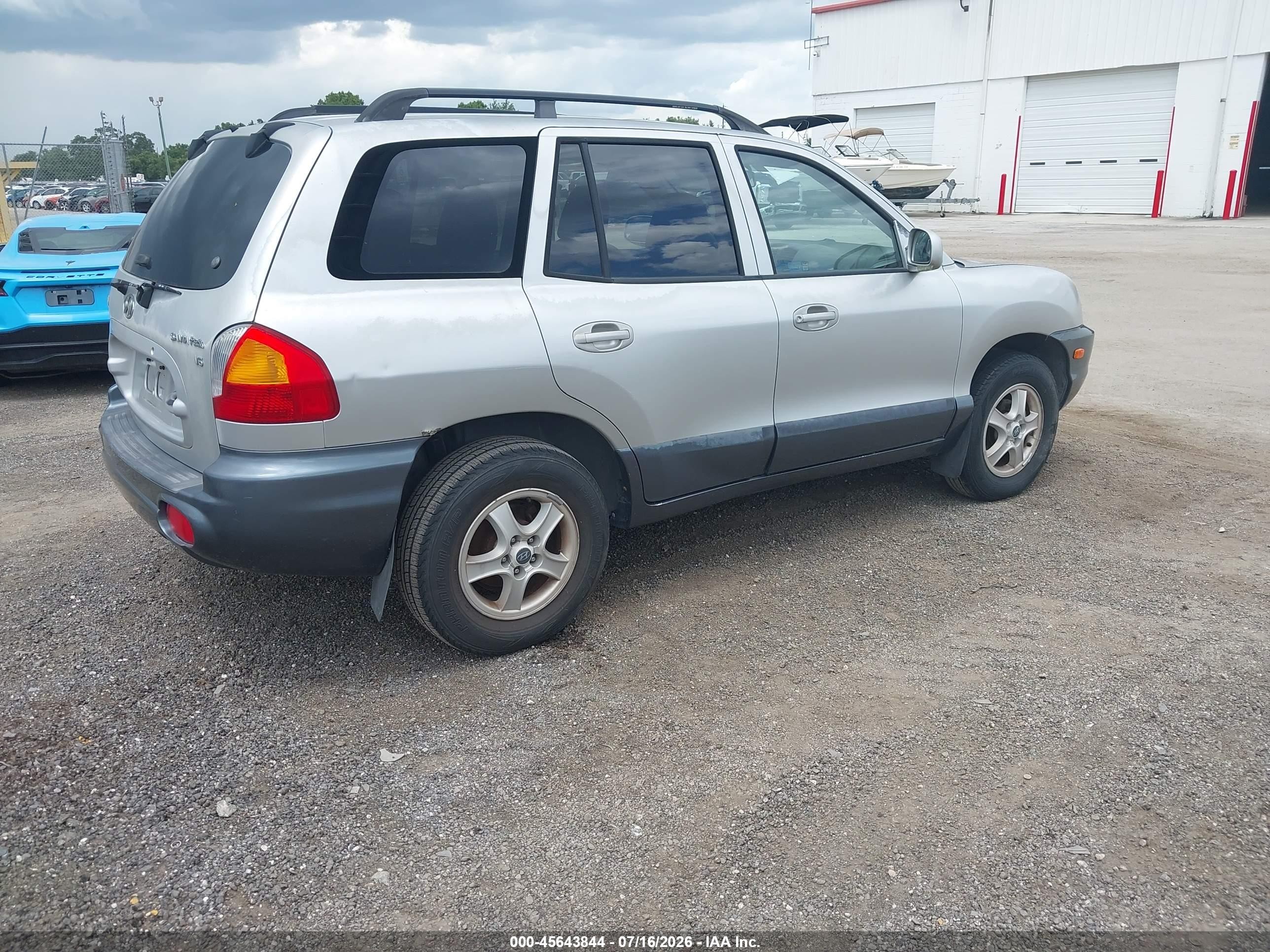 2002 Hyundai Santa Fe Gls/lx Silver vin: KM8SC13D22U276580