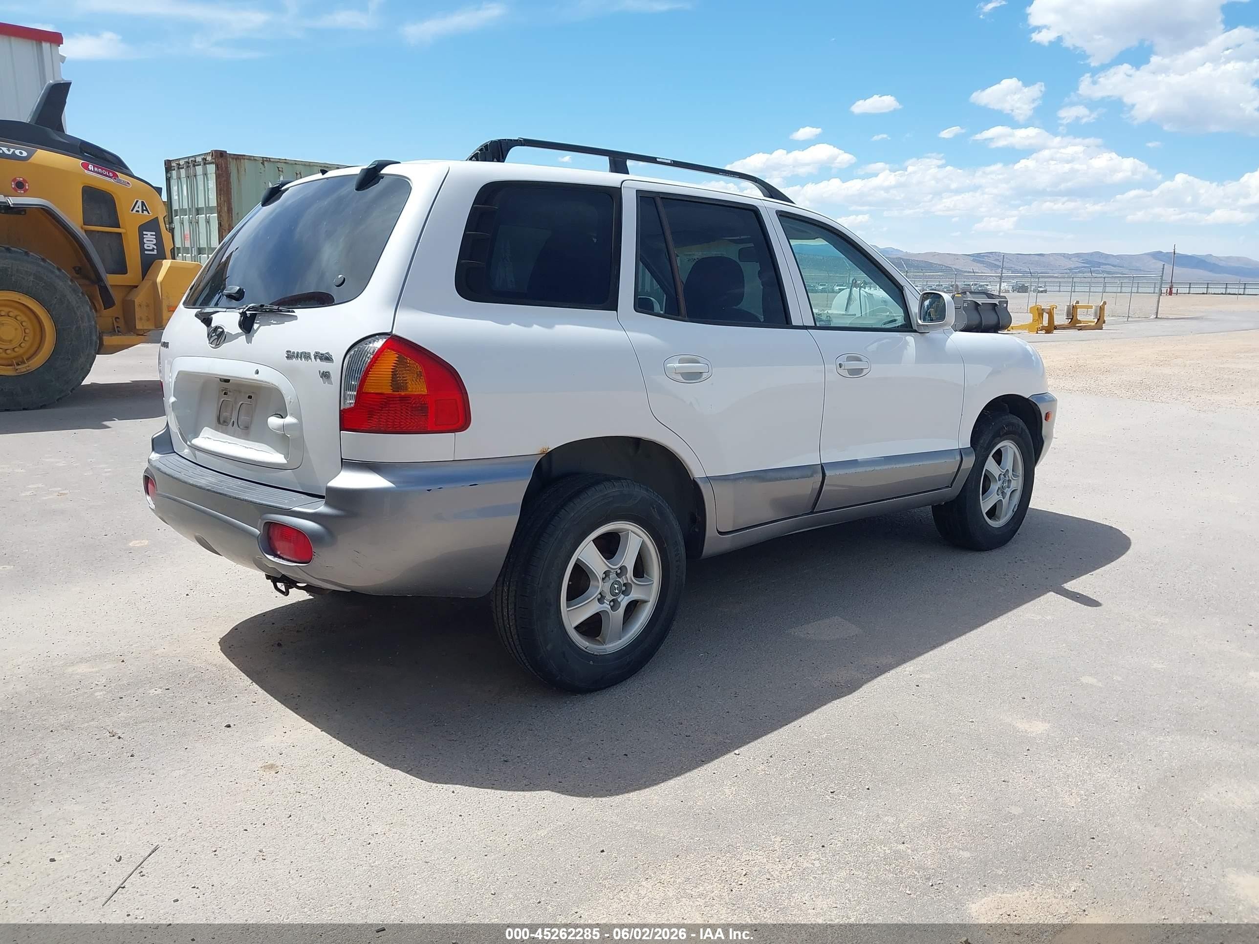 2004 Hyundai Santa Fe Gls White vin: KM8SC13D24U649183