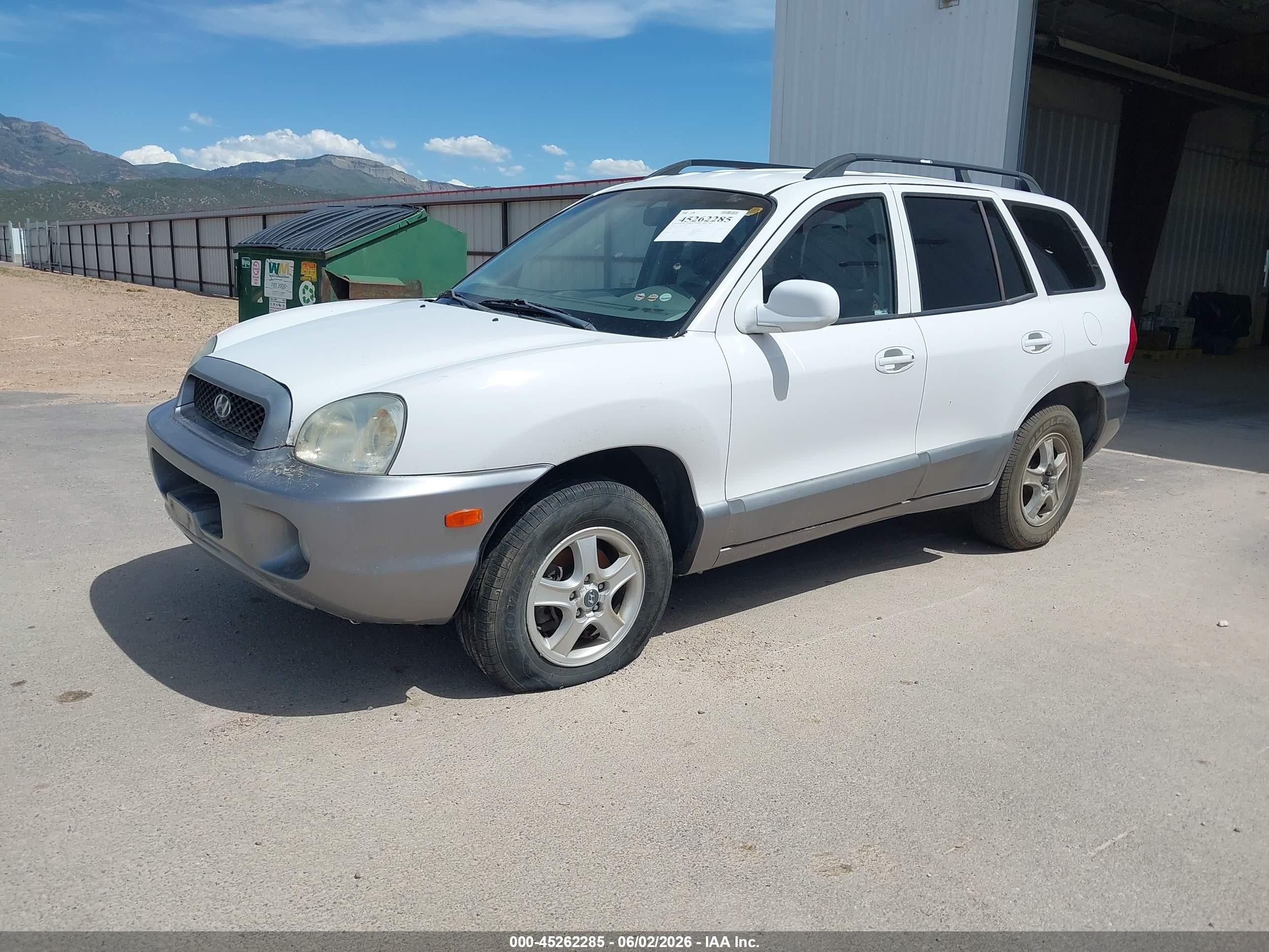 2004 Hyundai Santa Fe Gls White vin: KM8SC13D24U649183