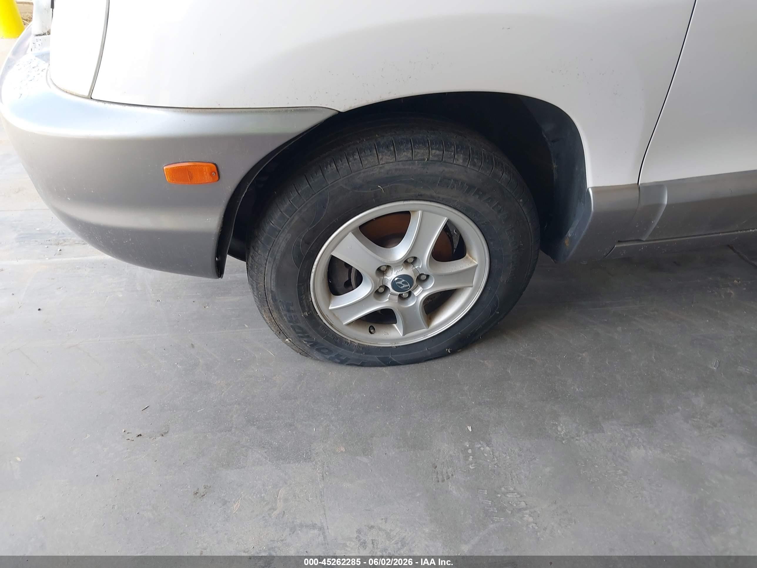 2004 Hyundai Santa Fe Gls White vin: KM8SC13D24U649183