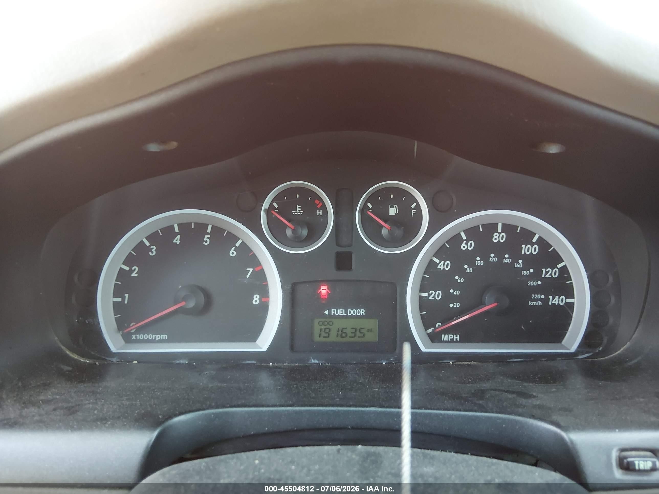 2005 Hyundai Santa Fe Gls Red vin: KM8SC13D25U866735