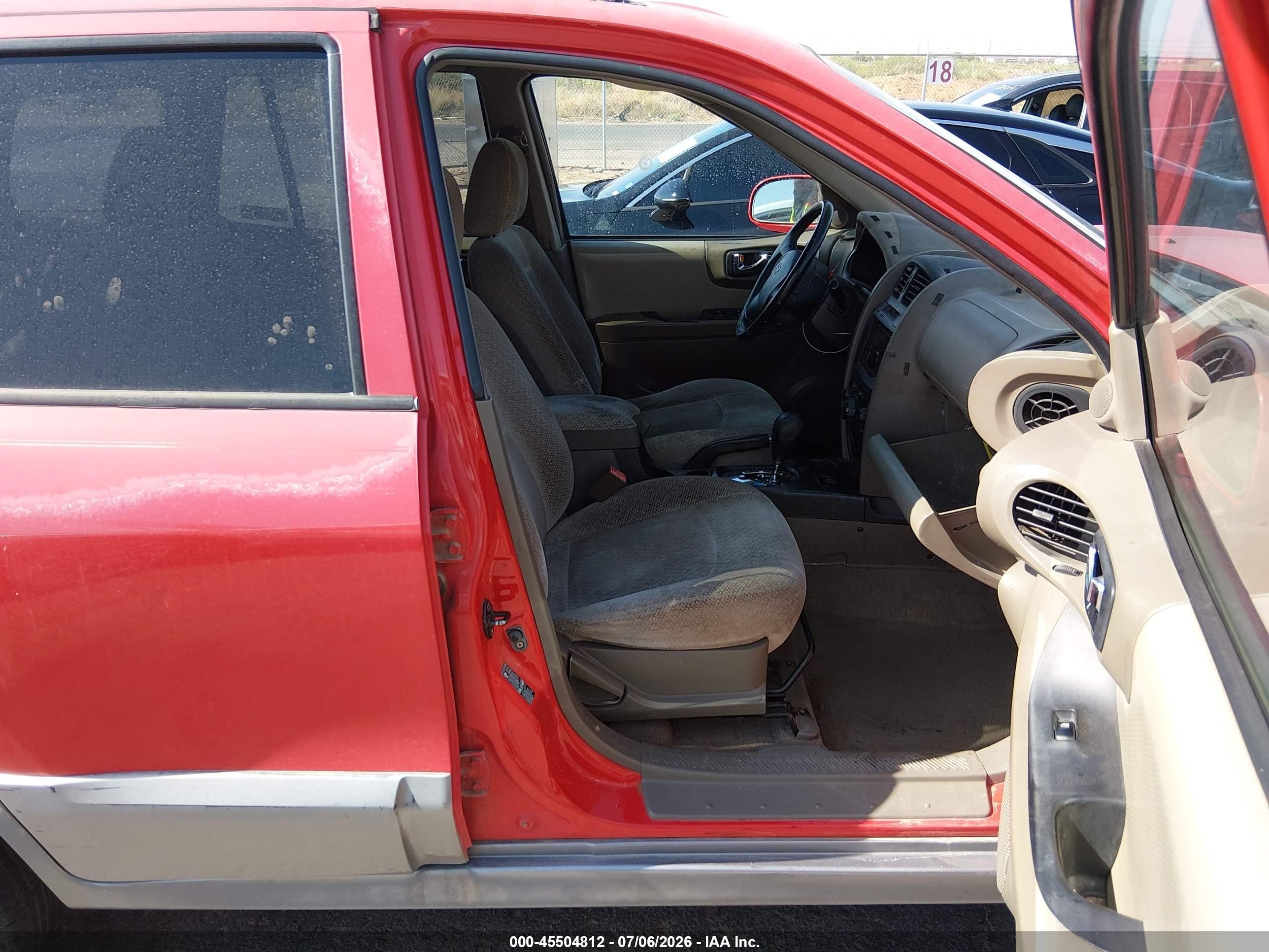 2005 Hyundai Santa Fe Gls Red vin: KM8SC13D25U866735