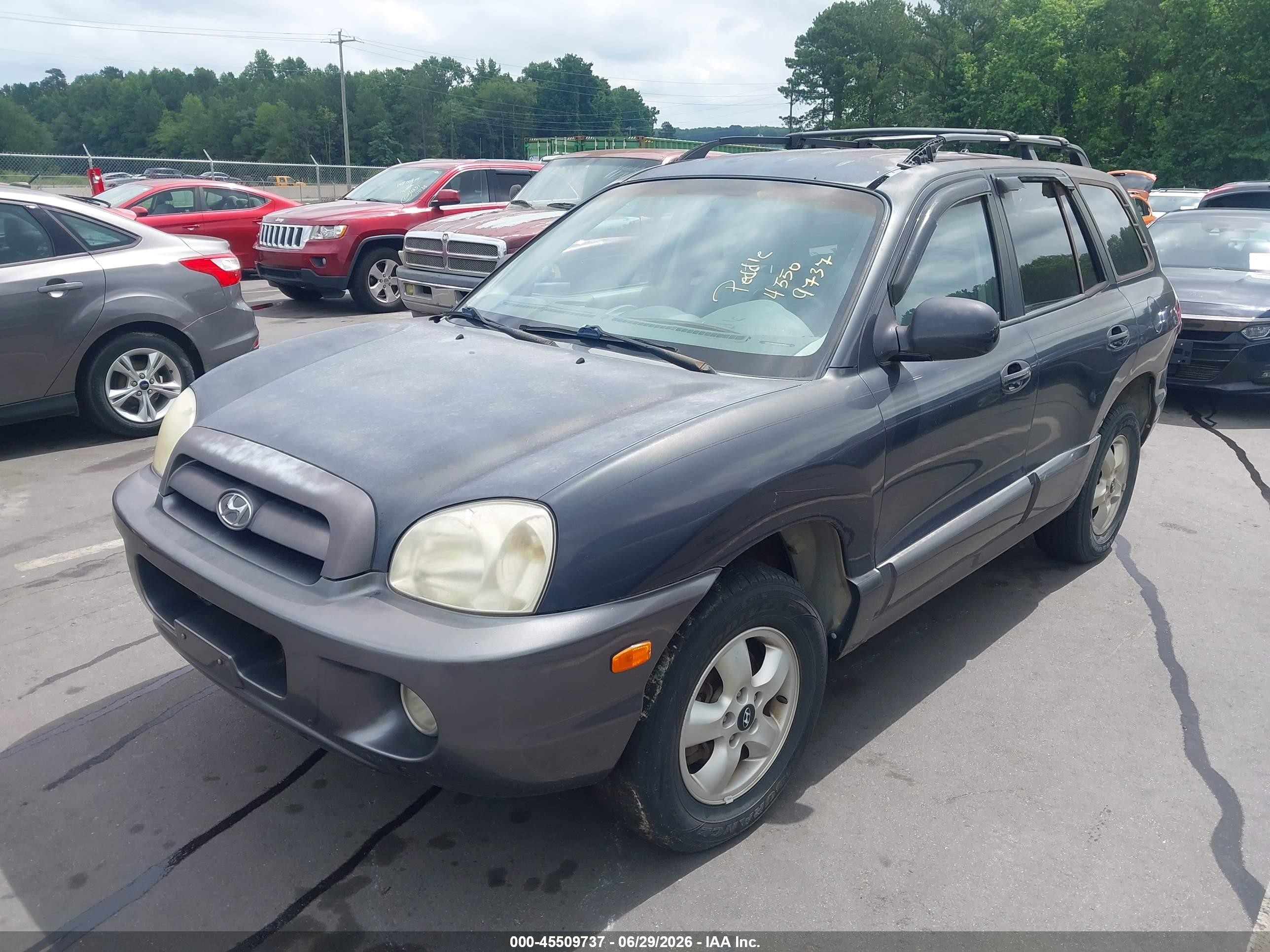 2006 Hyundai Santa Fe Gls Gray vin: KM8SC13D26U081875