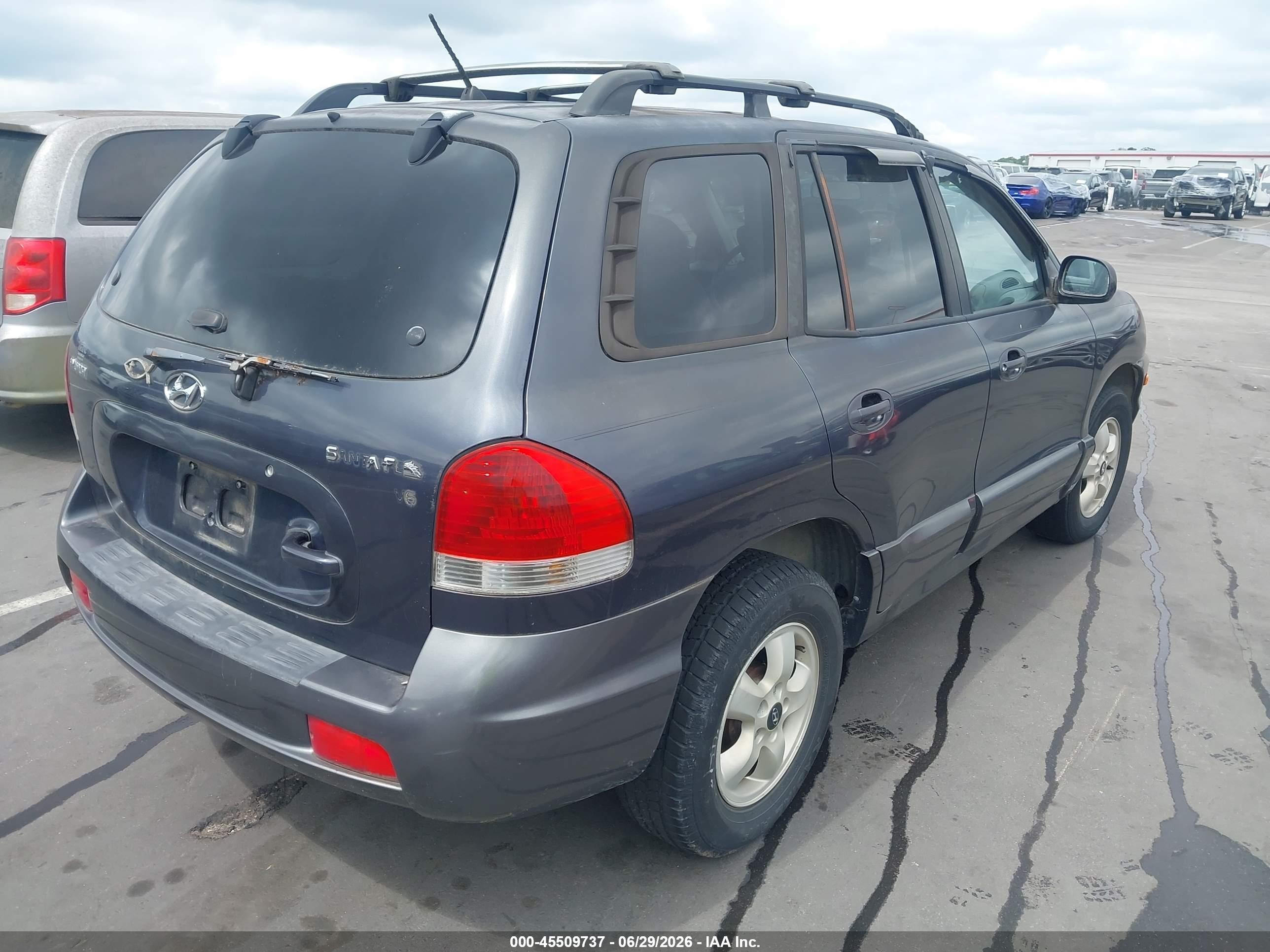 2006 Hyundai Santa Fe Gls Gray vin: KM8SC13D26U081875
