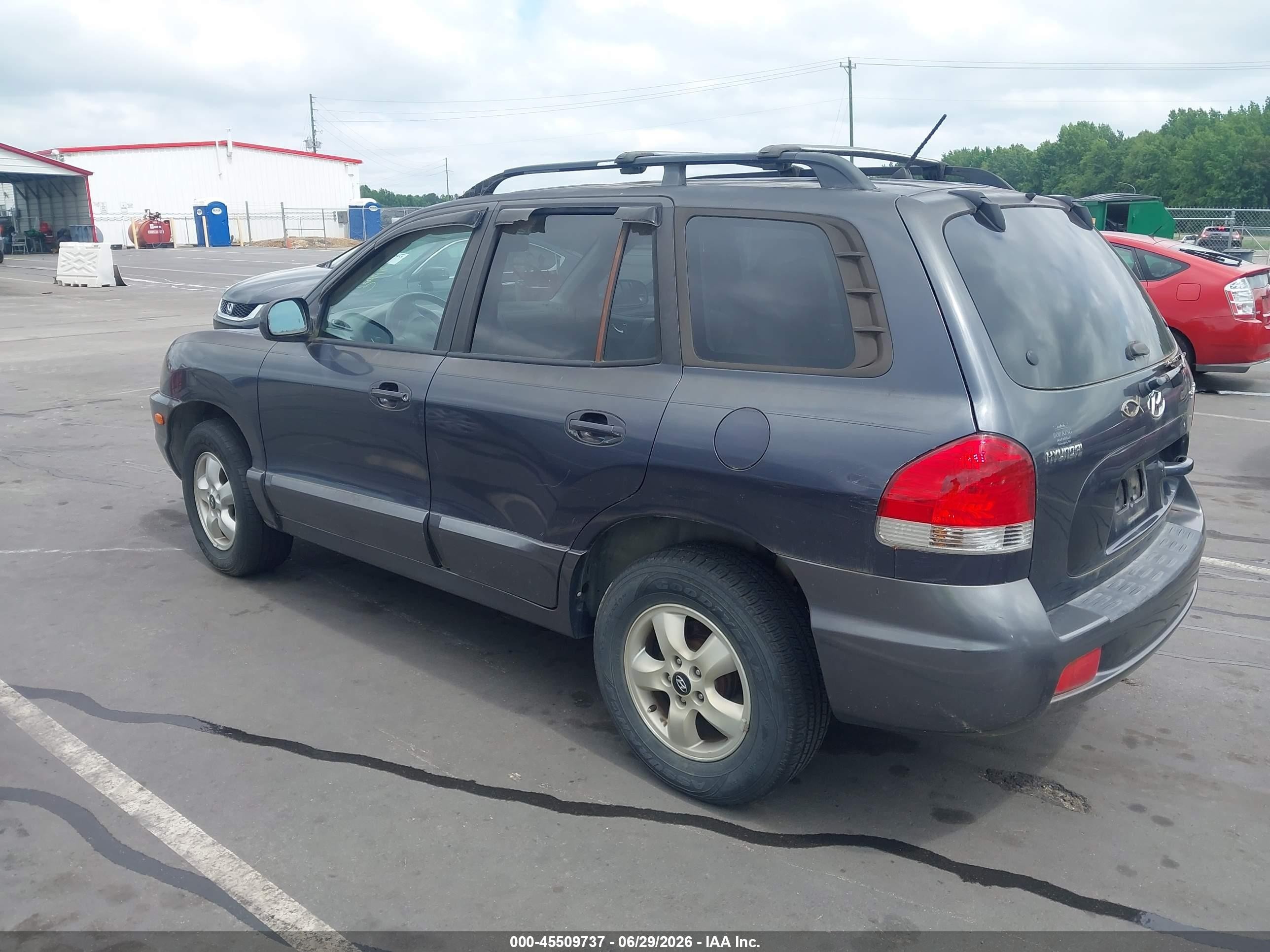 2006 Hyundai Santa Fe Gls Gray vin: KM8SC13D26U081875