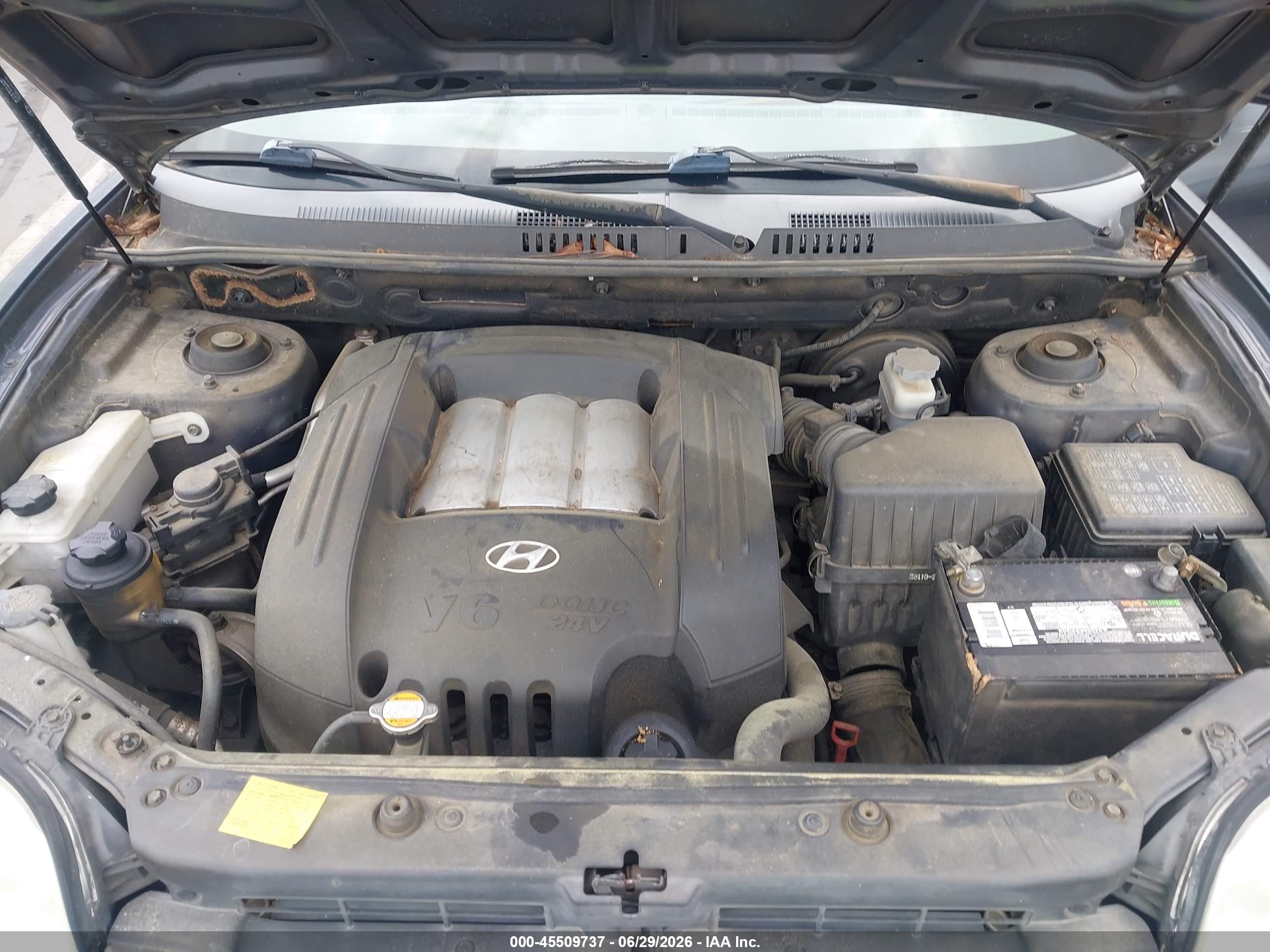 2006 Hyundai Santa Fe Gls Gray vin: KM8SC13D26U081875
