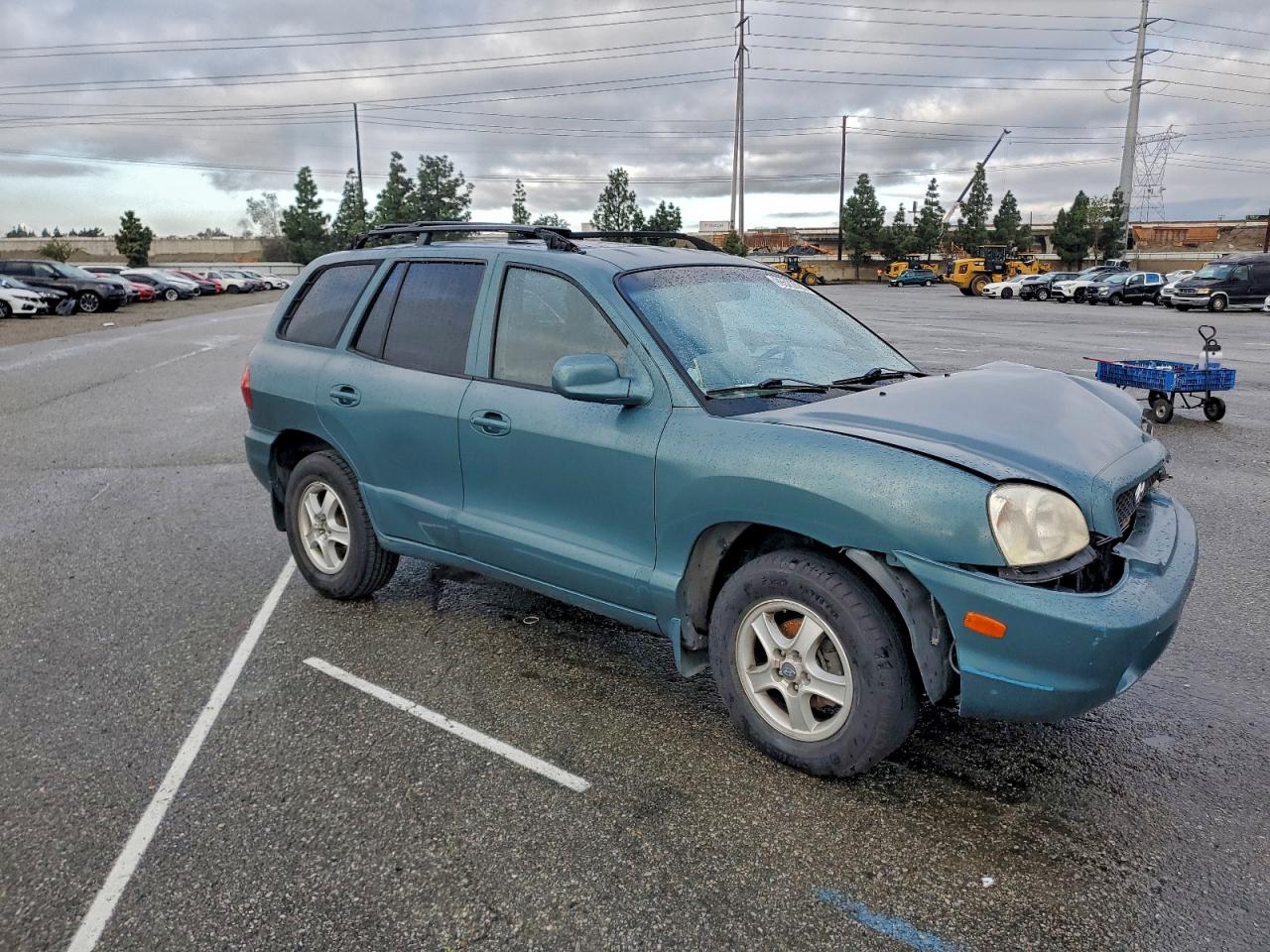 2002 Hyundai Santa Fe Gls Teal vin: KM8SC13D32U147358