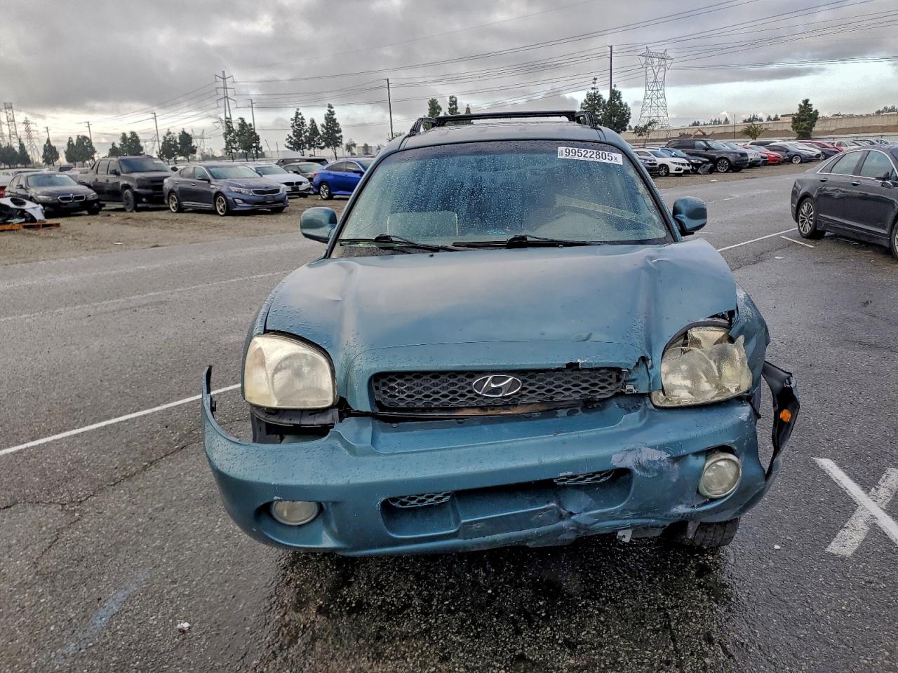 2002 Hyundai Santa Fe Gls Teal vin: KM8SC13D32U147358