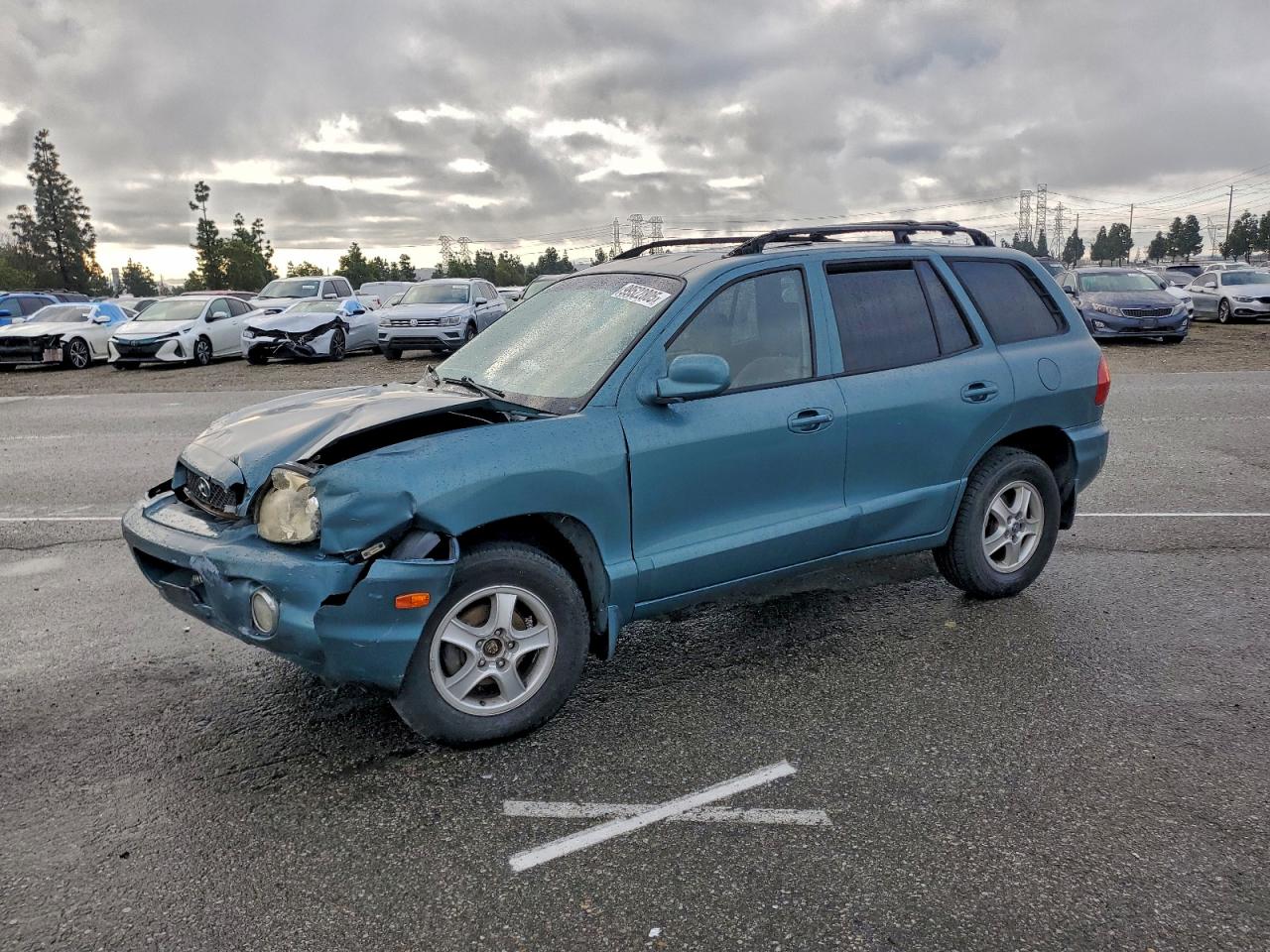 2002 Hyundai Santa Fe Gls Teal vin: KM8SC13D32U147358
