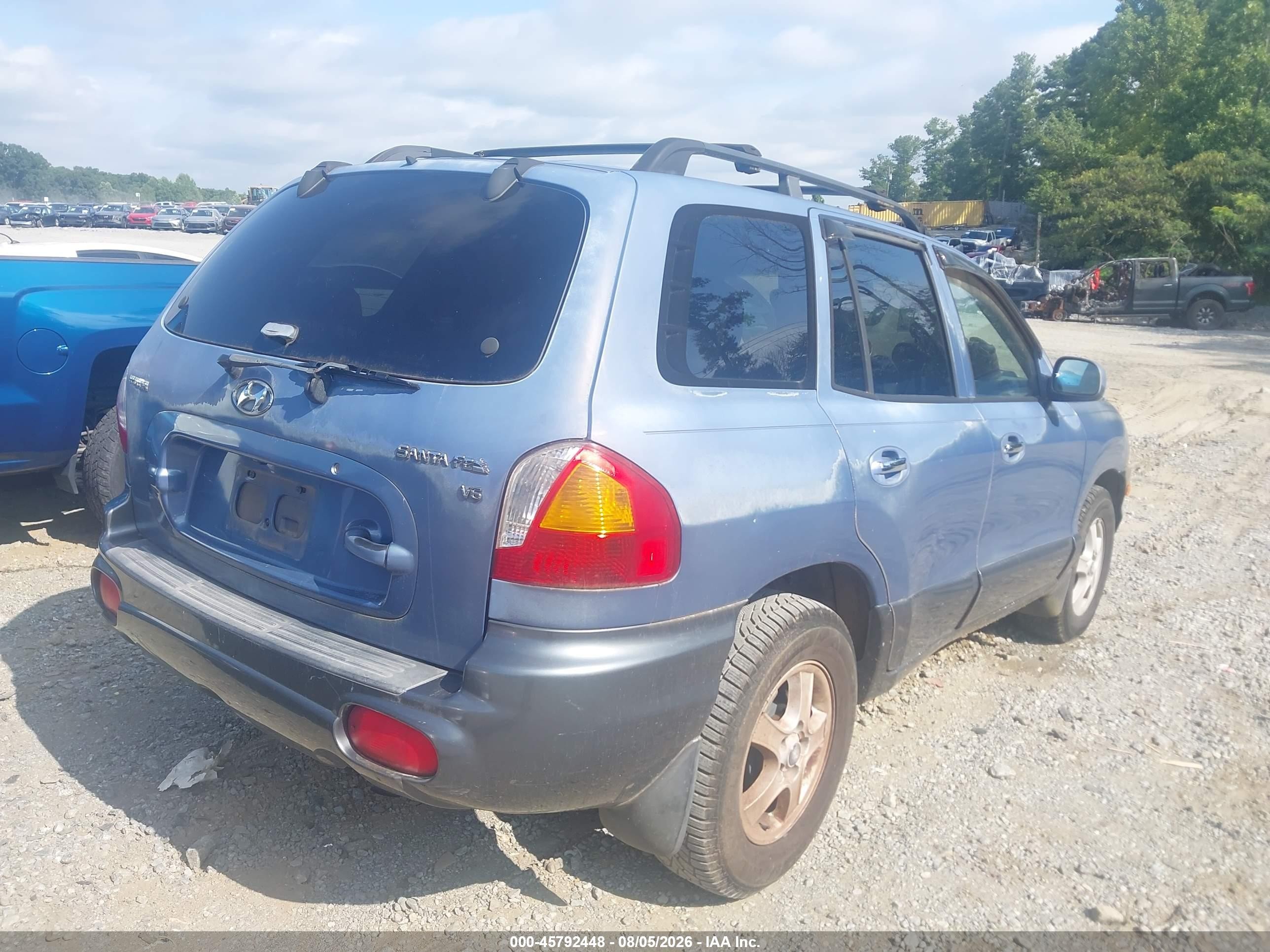 2002 Hyundai Santa Fe Gls/lx Blue vin: KM8SC13D32U166198