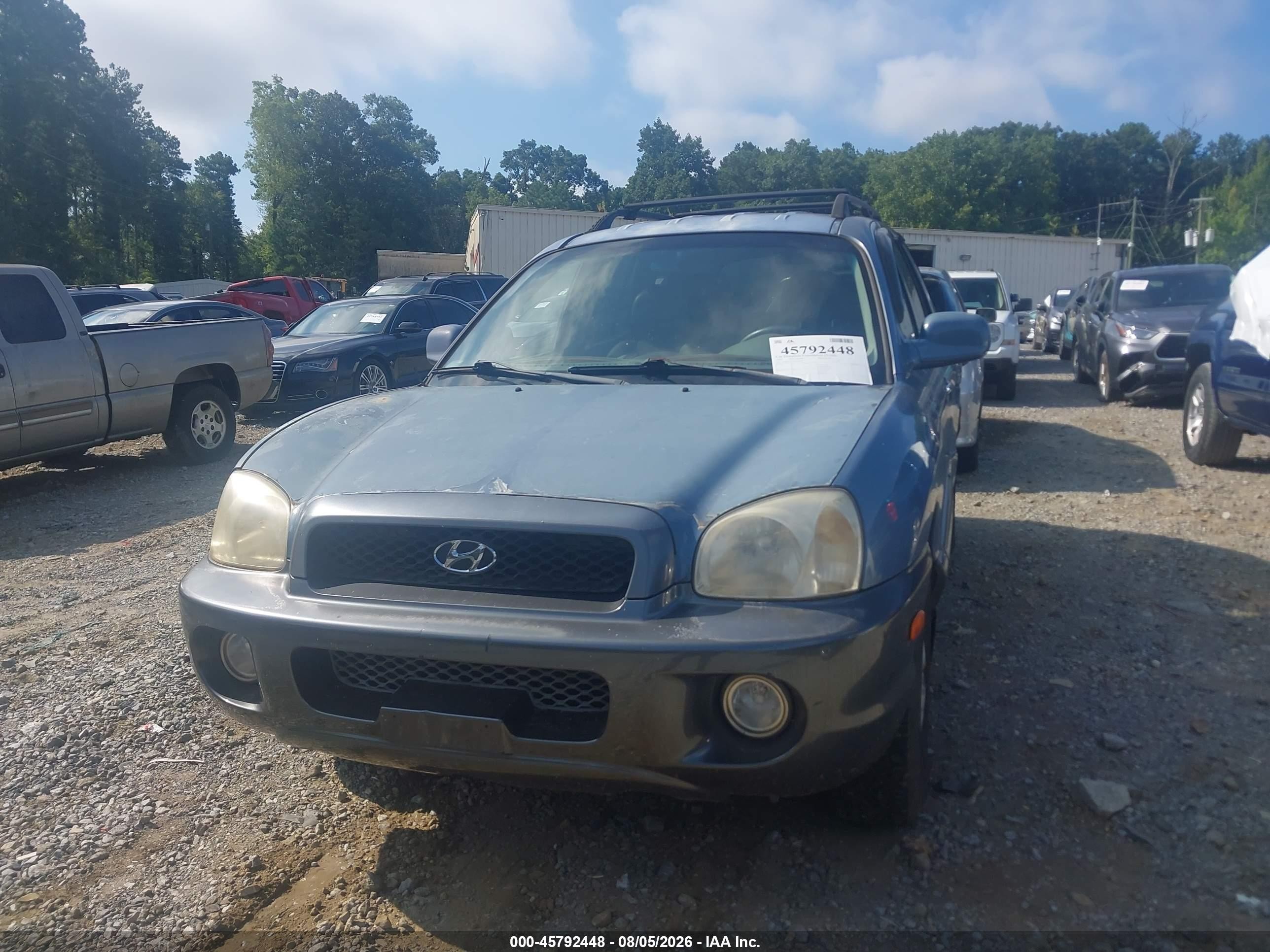 2002 Hyundai Santa Fe Gls/lx Blue vin: KM8SC13D32U166198