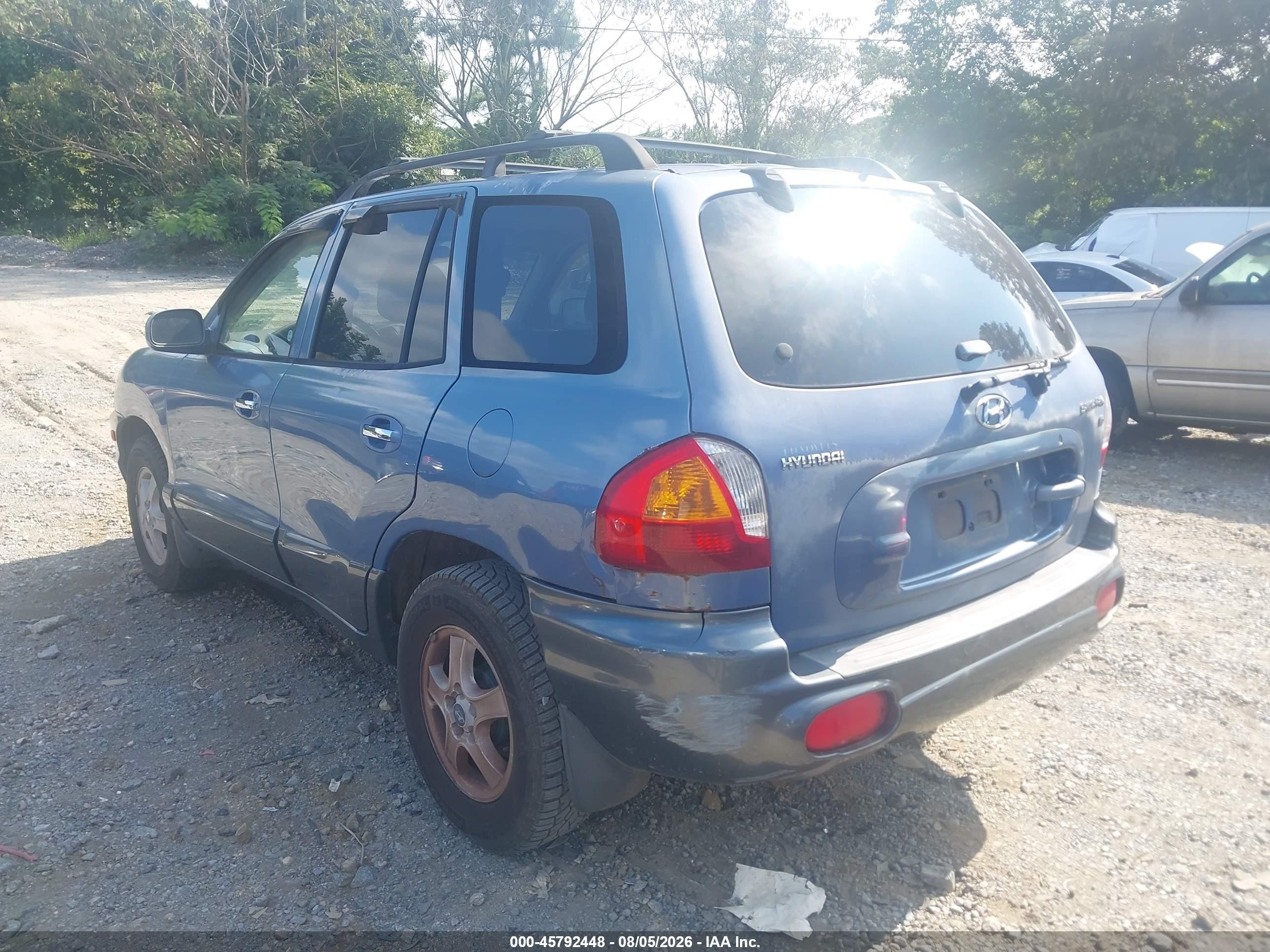 2002 Hyundai Santa Fe Gls/lx Blue vin: KM8SC13D32U166198