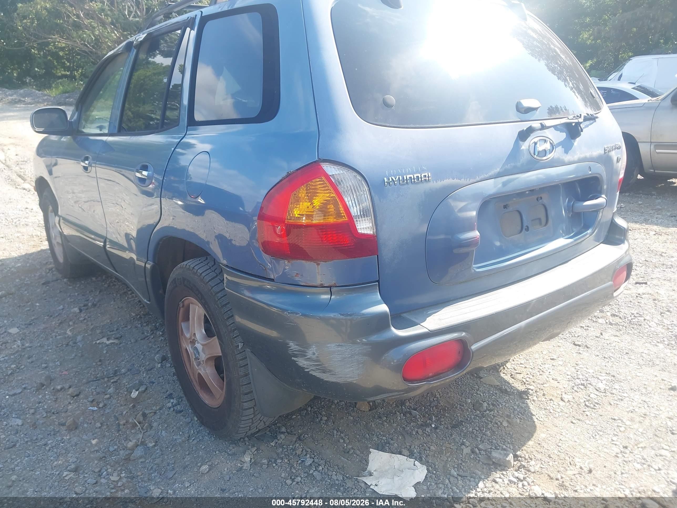 2002 Hyundai Santa Fe Gls/lx Blue vin: KM8SC13D32U166198