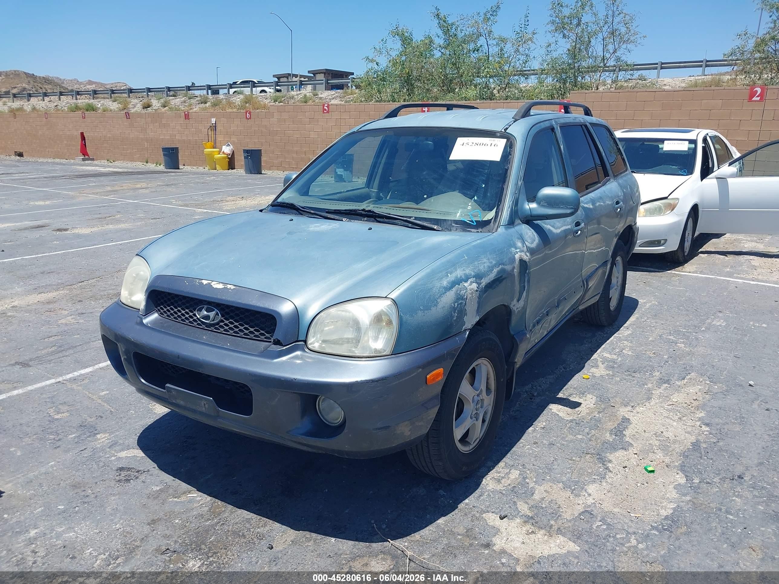 2002 Hyundai Santa Fe Gls/lx Синий vin: KM8SC13D32U224388