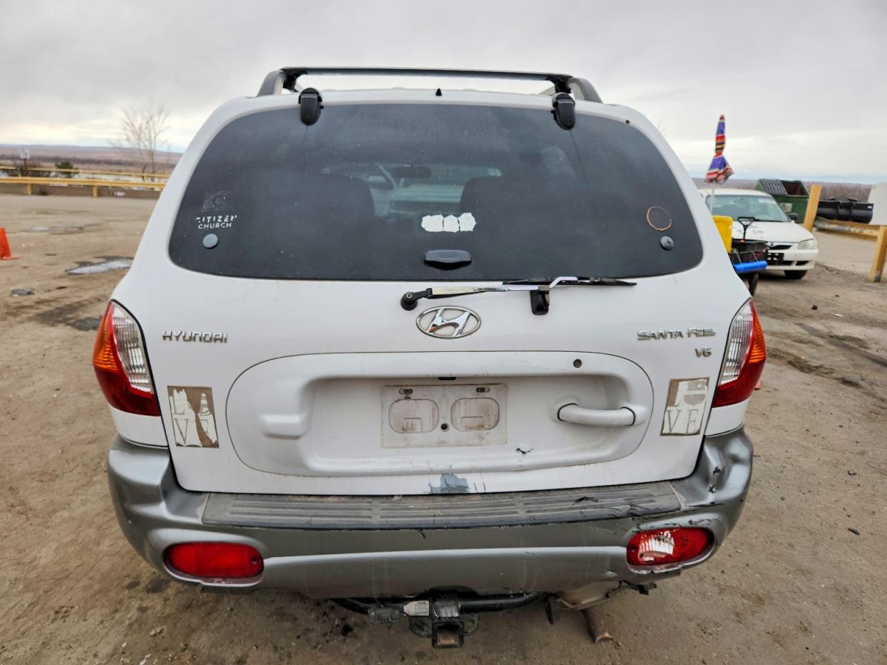 2003 Hyundai Santa Fe Gls White vin: KM8SC13D33U435558