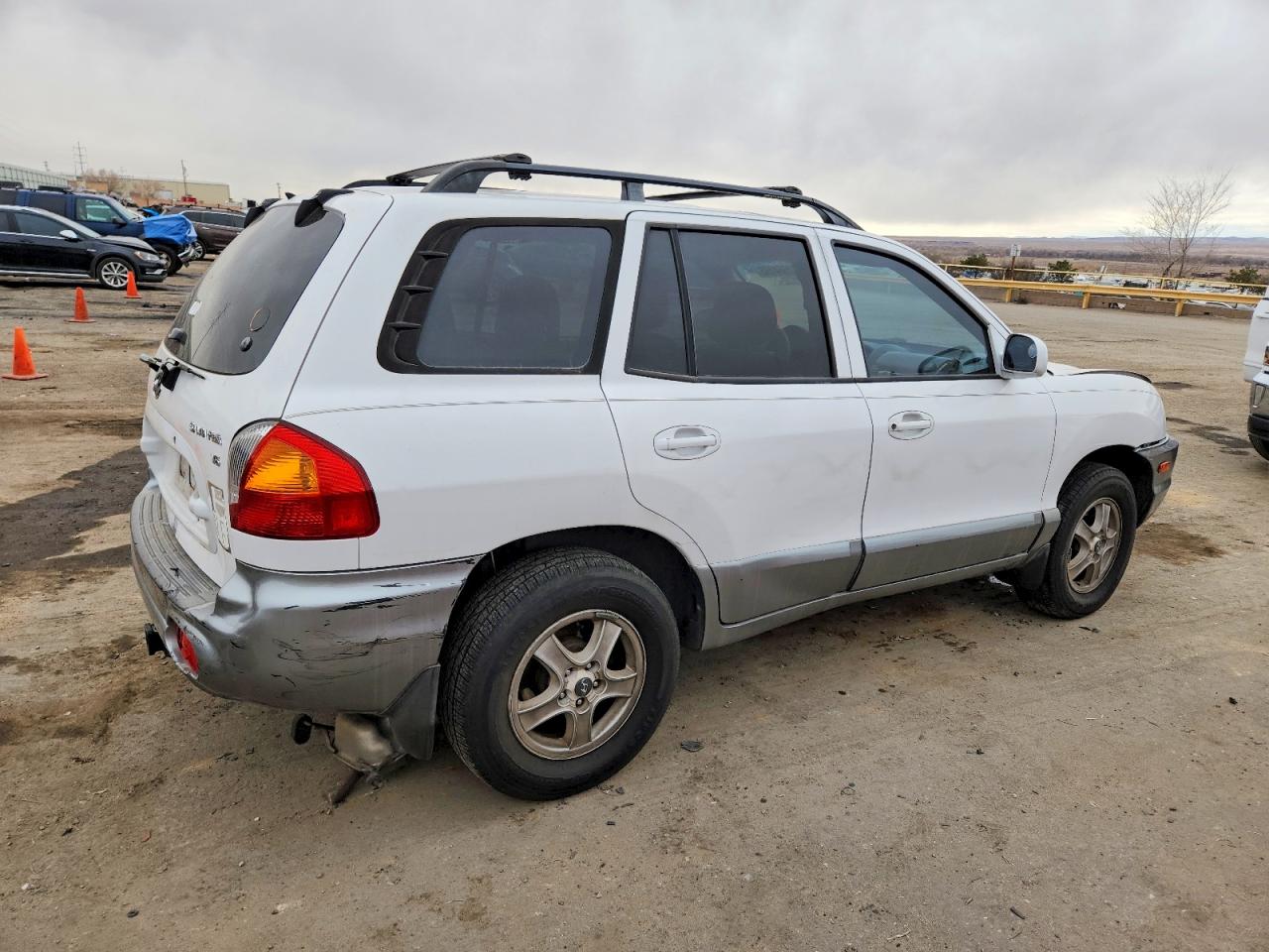 2003 Hyundai Santa Fe Gls White vin: KM8SC13D33U435558