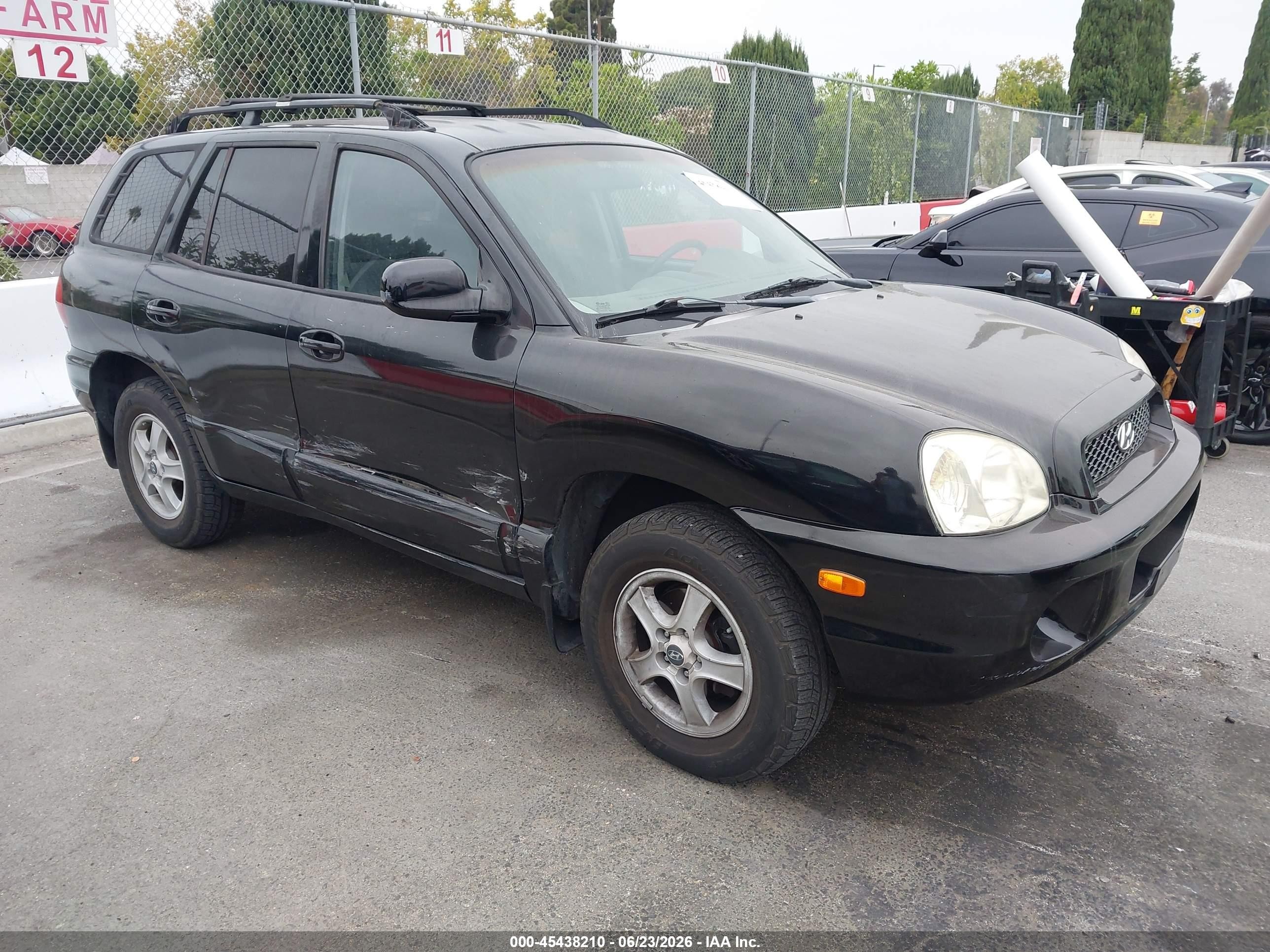 2004 Hyundai Santa Fe Gls Черный vin: KM8SC13D34U637589