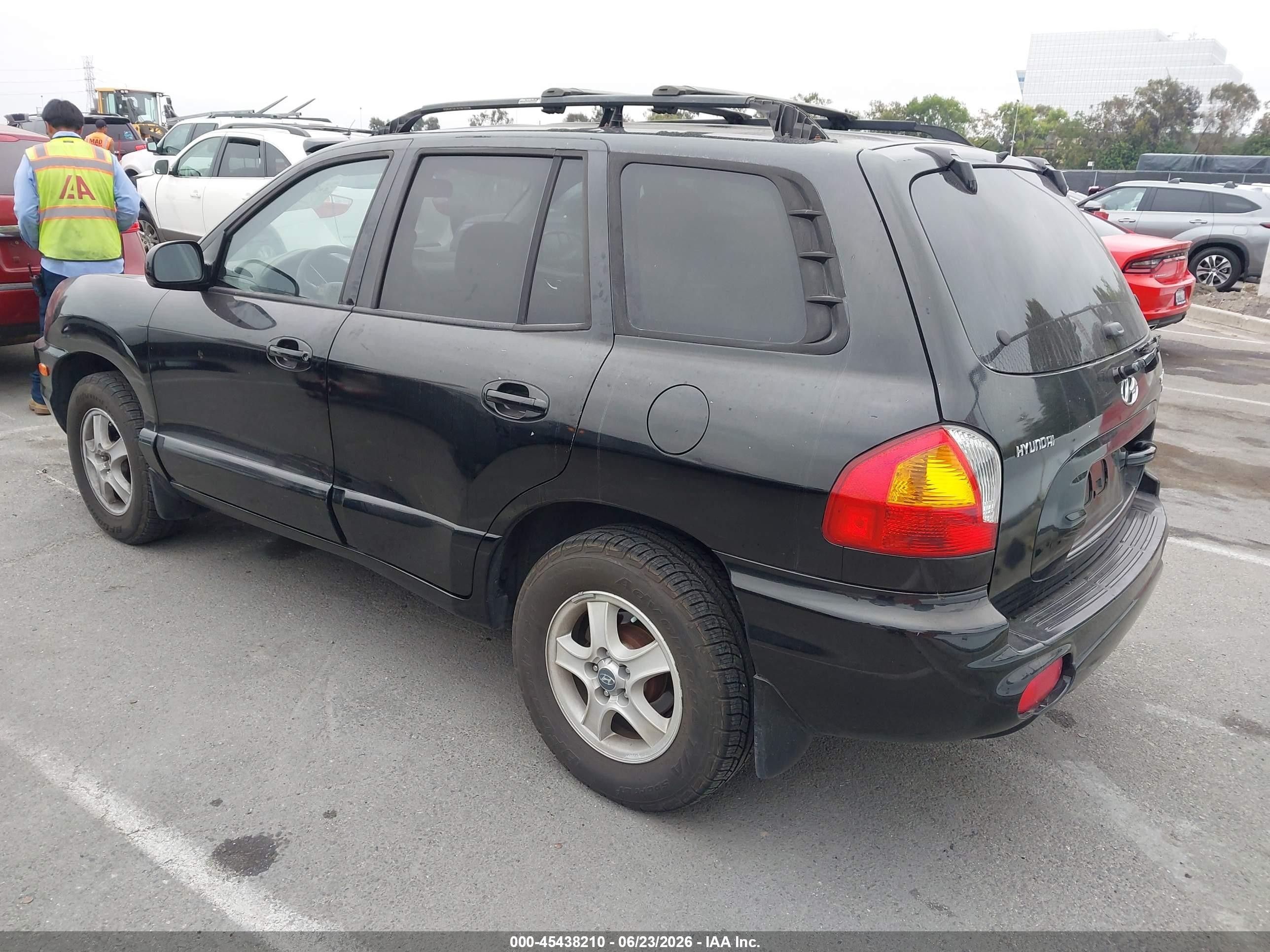 2004 Hyundai Santa Fe Gls Черный vin: KM8SC13D34U637589