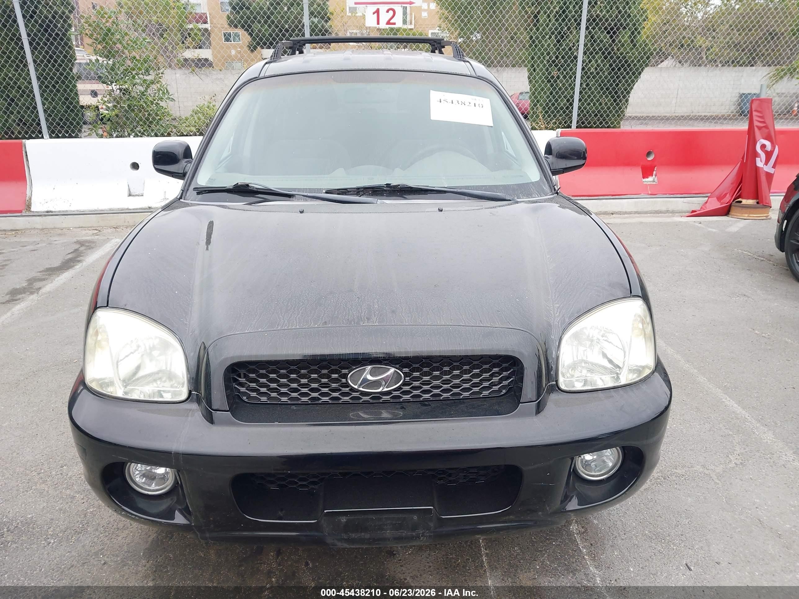 2004 Hyundai Santa Fe Gls Черный vin: KM8SC13D34U637589