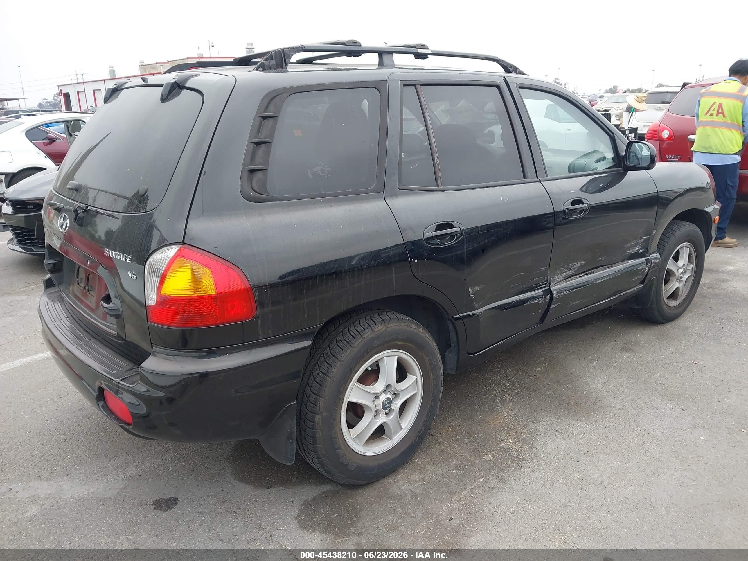 2004 Hyundai Santa Fe Gls Черный vin: KM8SC13D34U637589