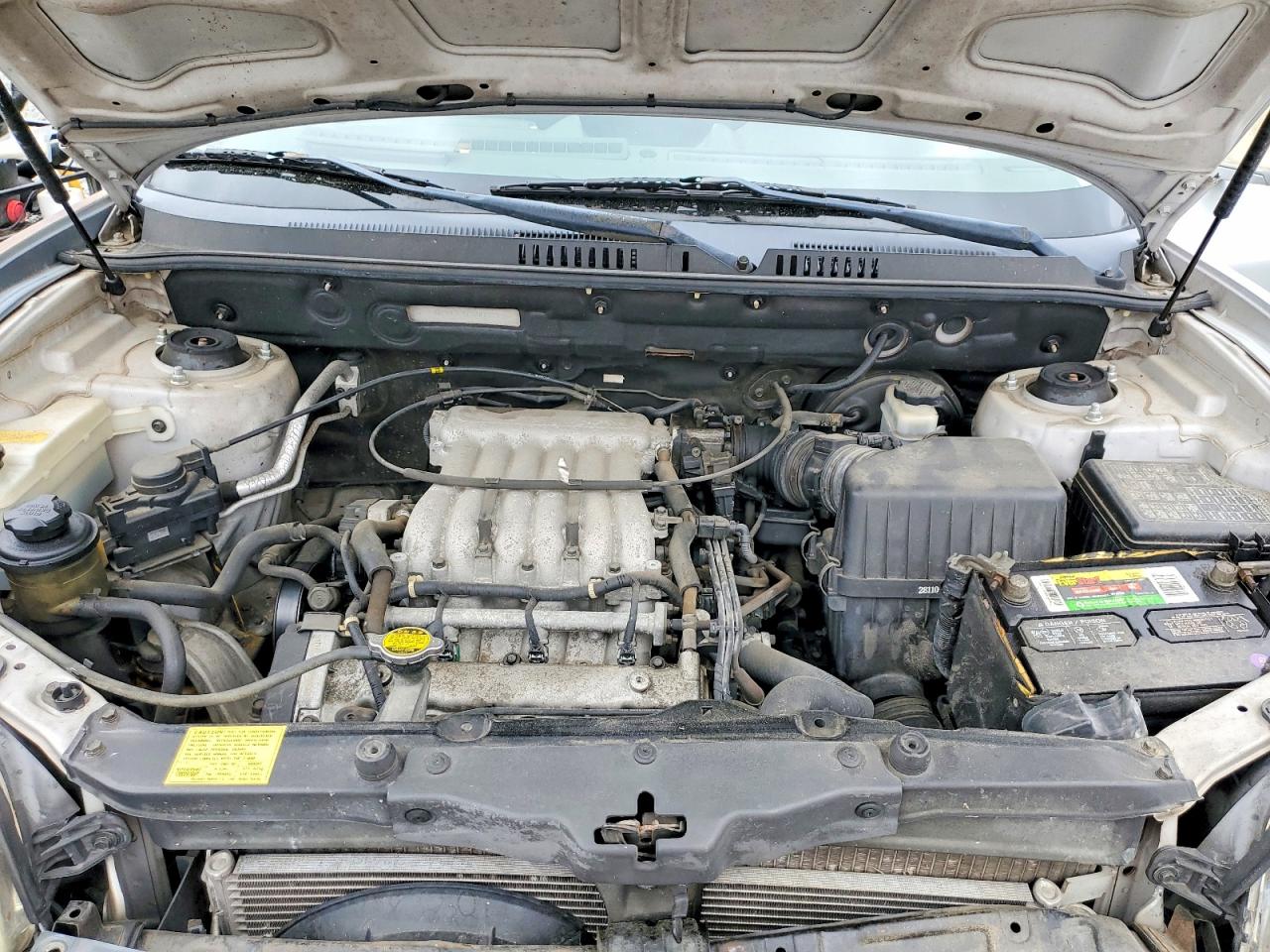 2004 Hyundai Santa Fe Gls Silver vin: KM8SC13D34U689627
