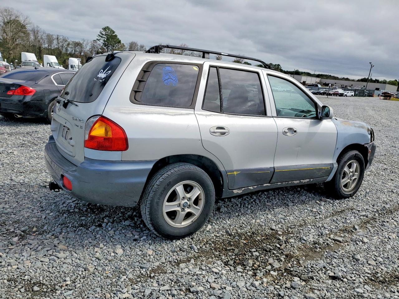 2004 Hyundai Santa Fe Gls Silver vin: KM8SC13D34U689627