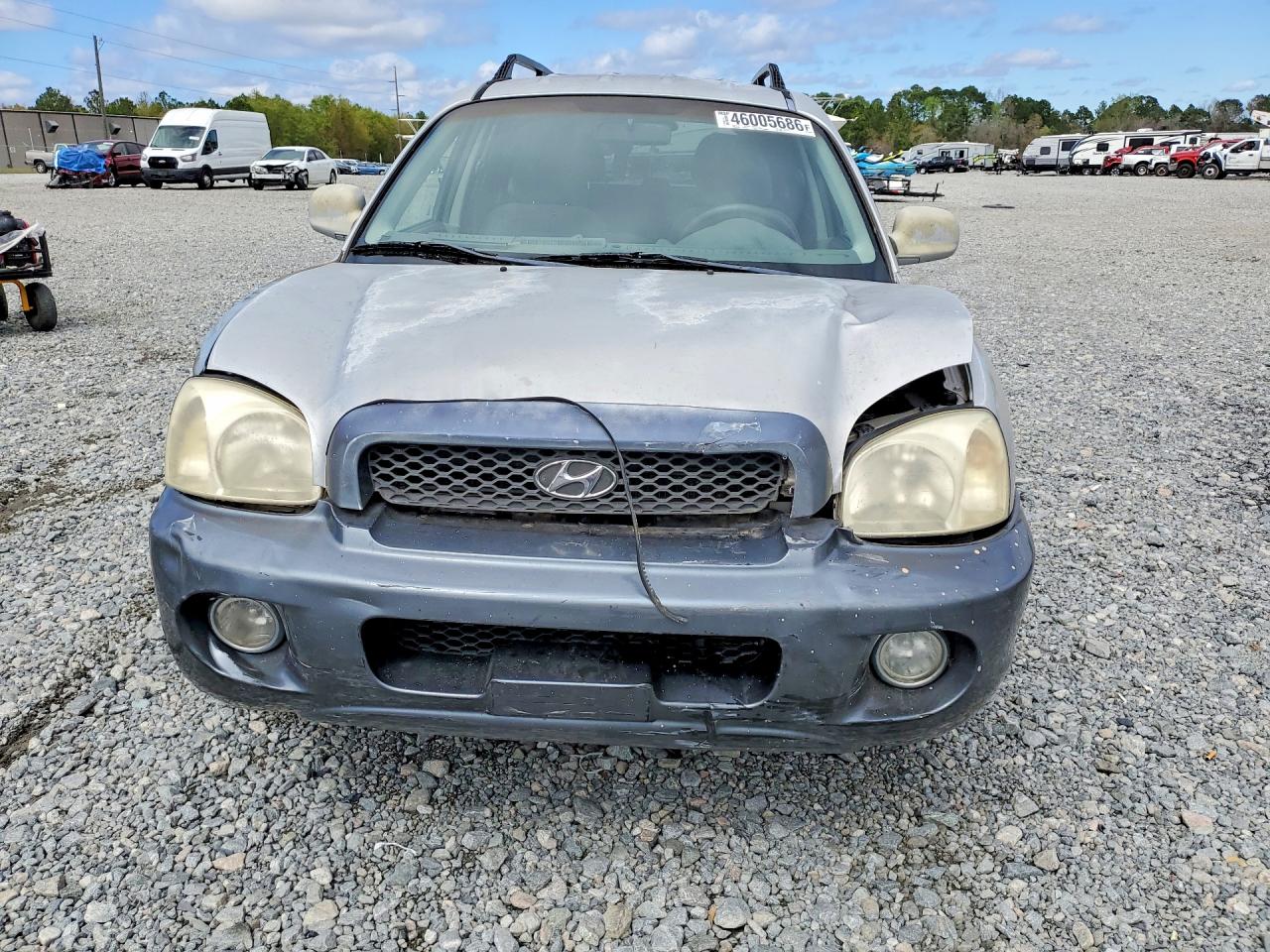 2004 Hyundai Santa Fe Gls Silver vin: KM8SC13D34U689627