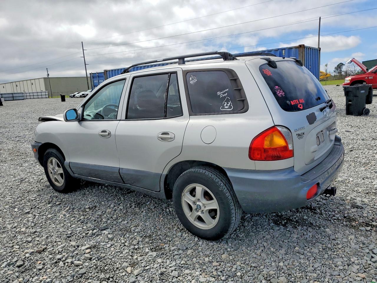 2004 Hyundai Santa Fe Gls Silver vin: KM8SC13D34U689627