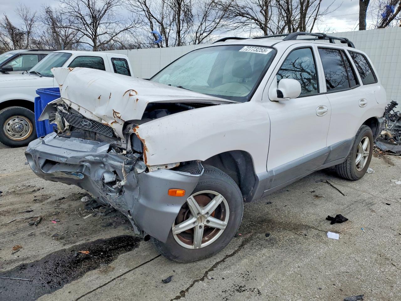 2004 Hyundai Santa Fe Gls White vin: KM8SC13D34U841597