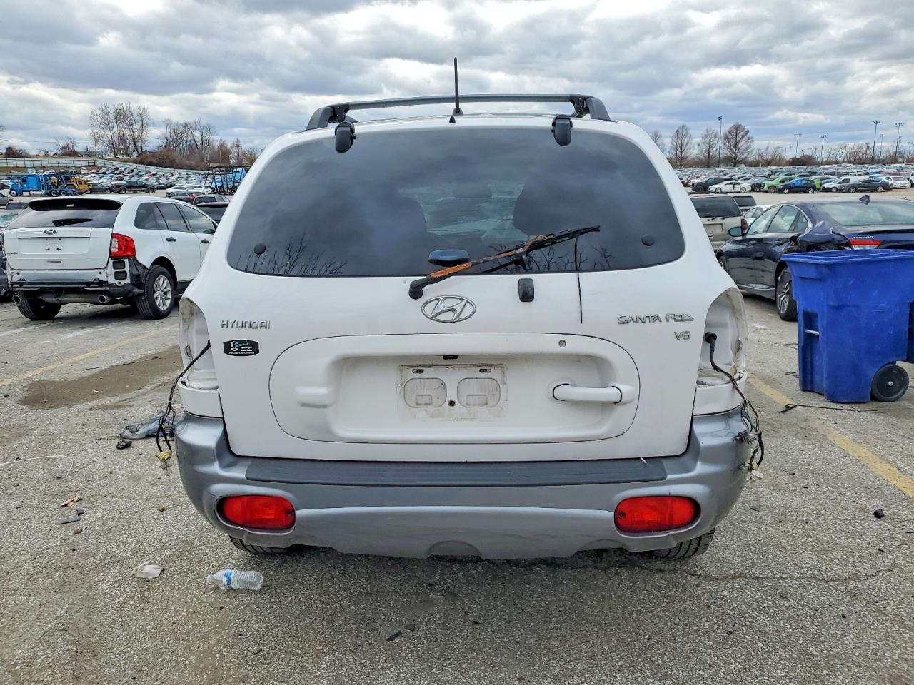 2004 Hyundai Santa Fe Gls White vin: KM8SC13D34U841597