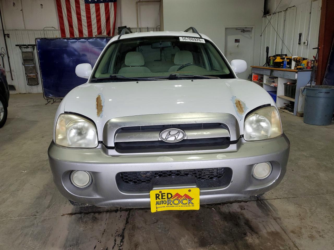2005 Hyundai Santa Fe Gls White vin: KM8SC13D35U915828