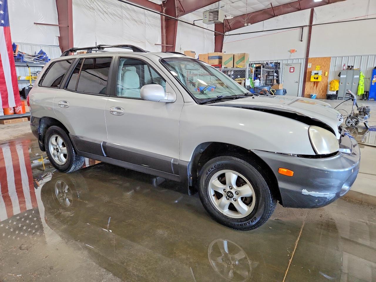 2006 Hyundai Santa Fe Gls Silver vin: KM8SC13D36U088785