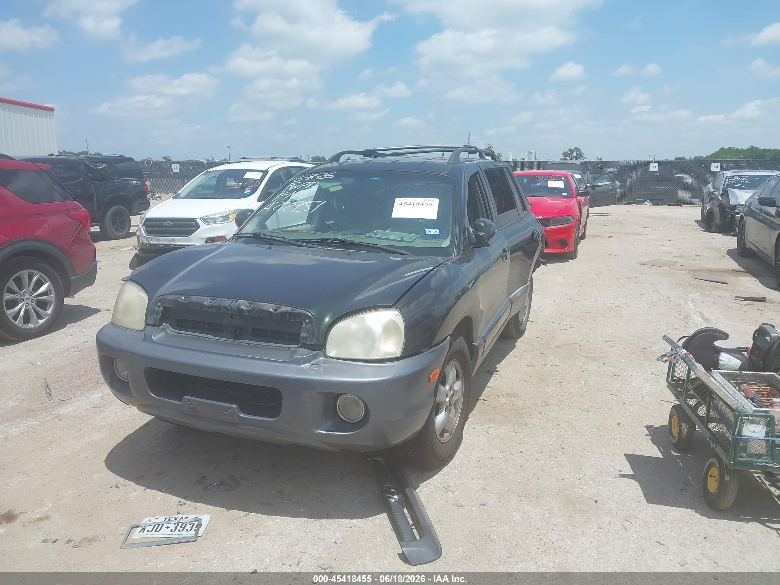 2006 Hyundai Santa Fe Gls Green vin: KM8SC13D36U111479